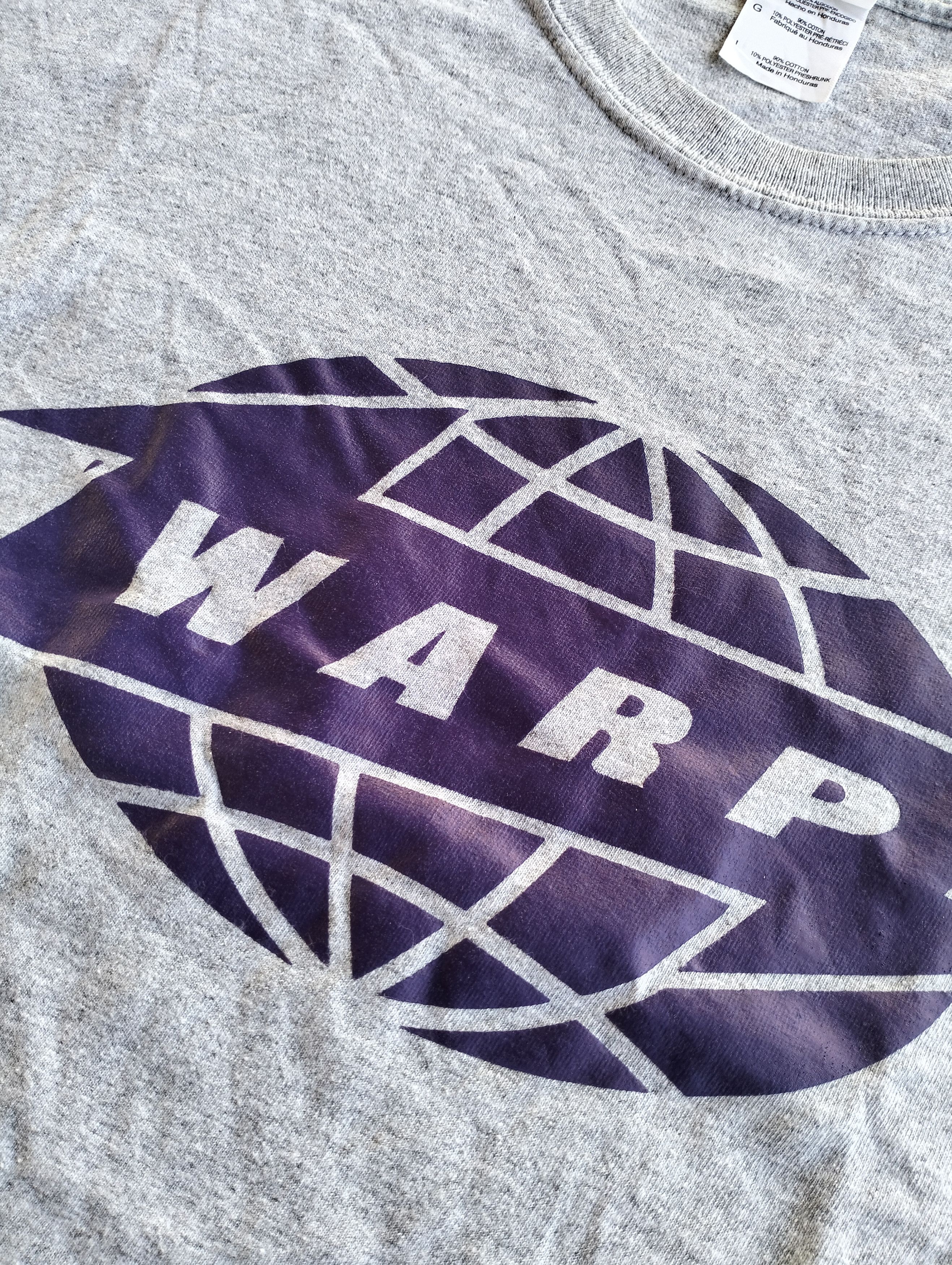 Band Tees WARP RECORD VINTAGE TEE Size US L / EU 52-54 / 3 - 3 Thumbnail