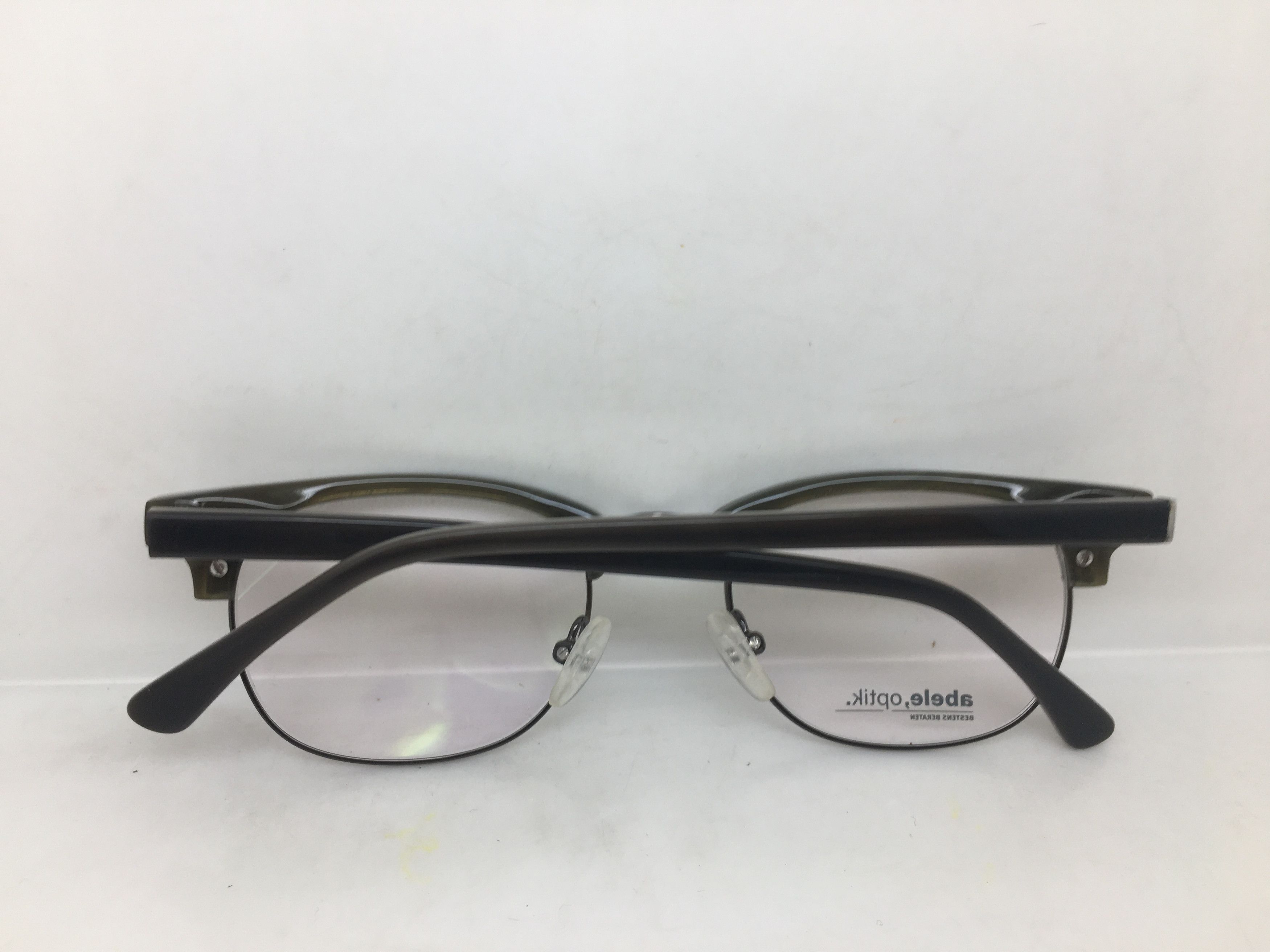 Other Abele Optik Malcolm X Black Silver RX Eyeglasses Frame Size ONE SIZE - 6 Thumbnail