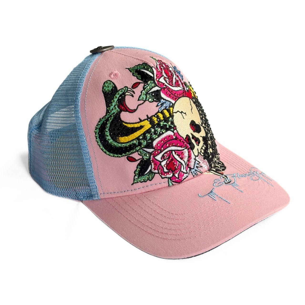 Ed Hardy Rhinestone Cobra Hat Pink/Sky Ed Hardy Rhinestone Cobra Hat Pink/Sky main image 3