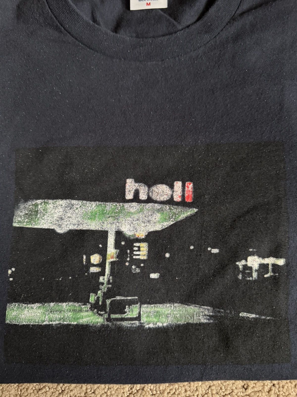Supreme Supreme FW23 Hell Tee Navy Size Medium Size US M / EU 48-50 / 2 - 2 Thumbnail