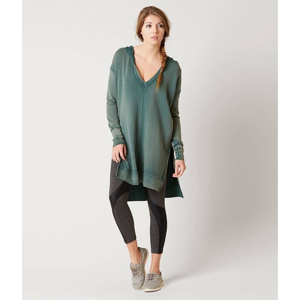 Free People RARE Free People Distressed Green V-Neck Hooded Tunic S | Bo Size S / US 4 / IT 40 - 13 Thumbnail
