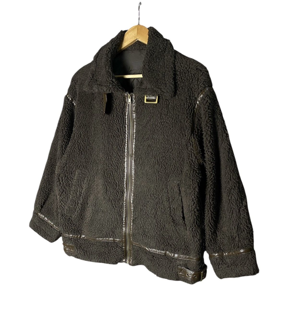 Japanese Brand Lunacion Deep Pile Brown Fleece Sherpa Zipper Jacket Size US M / EU 48-50 / 2 - 4 Thumbnail