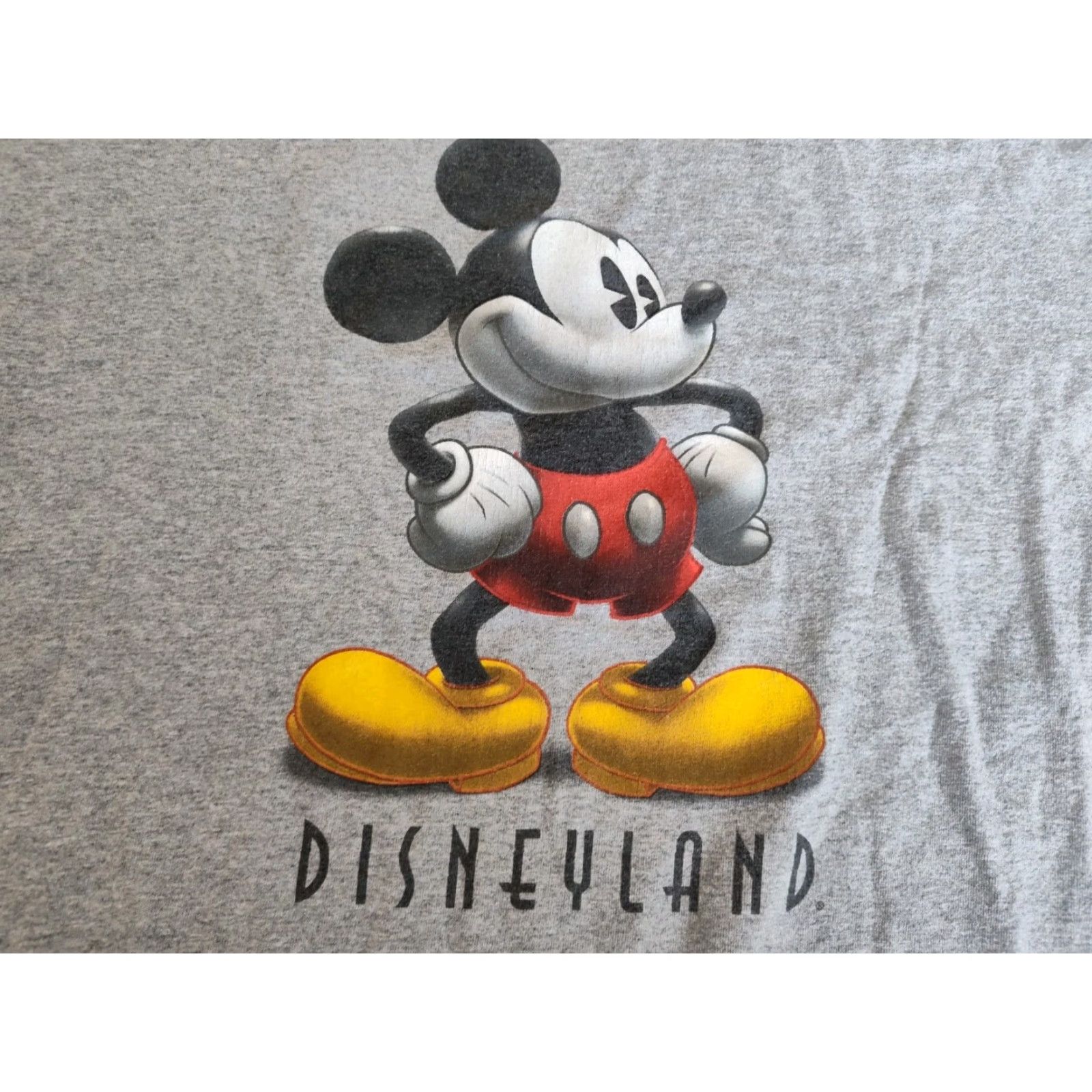 Disney VINTAGE Disneyland Resort T-Shirt Mickey Mouse Gray Adult XL Disney USA Crew Neck Graphic Print Men’s Logo Pop Culture 90s Theme Disneyland Size US XL / EU 56 / 4 - 2 Thumbnail