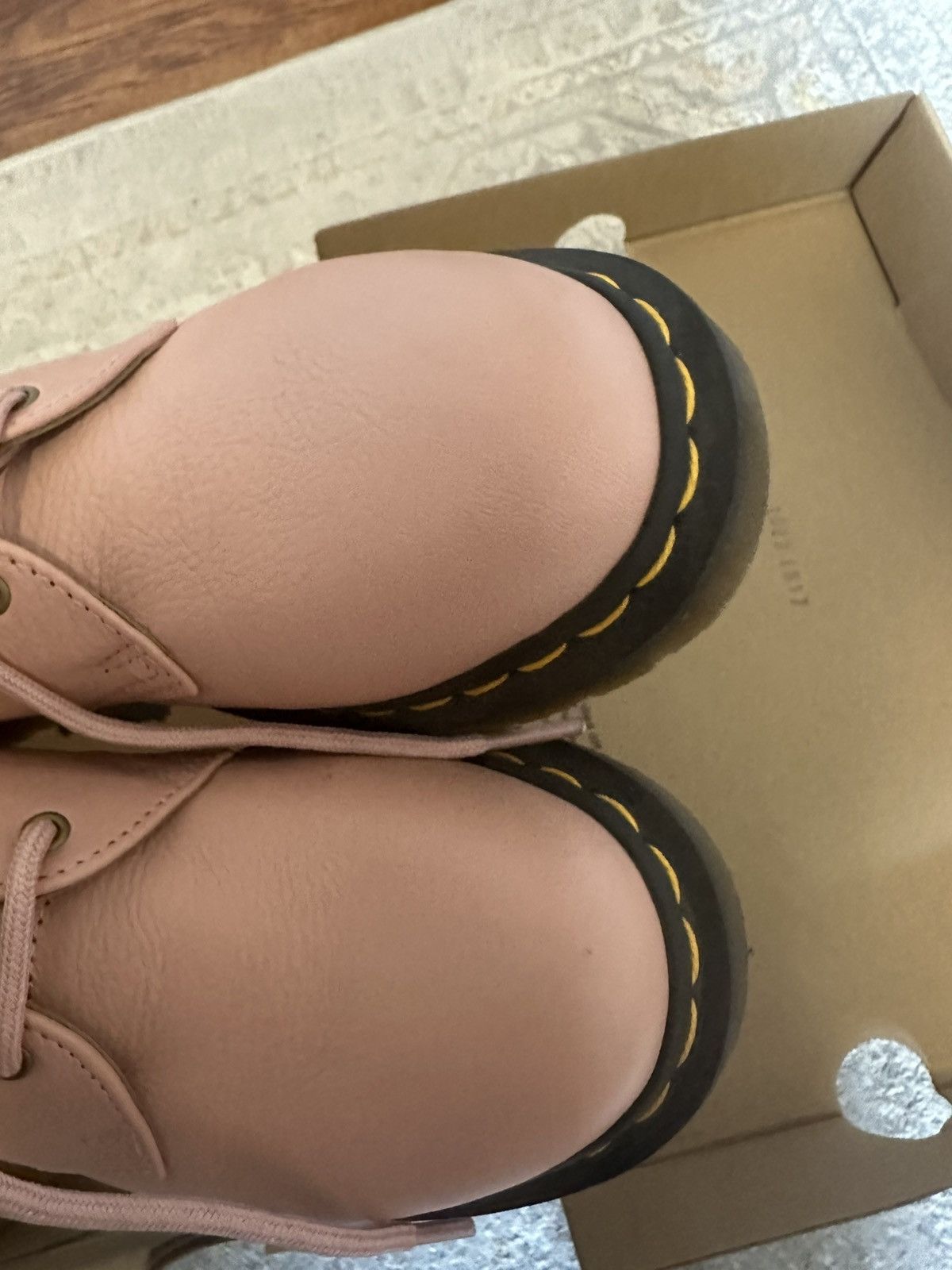 Dr. Martens Dr Martens Pink Virgina Peach Biege Platform loafers Size US 7 / IT 37 - 3 Thumbnail
