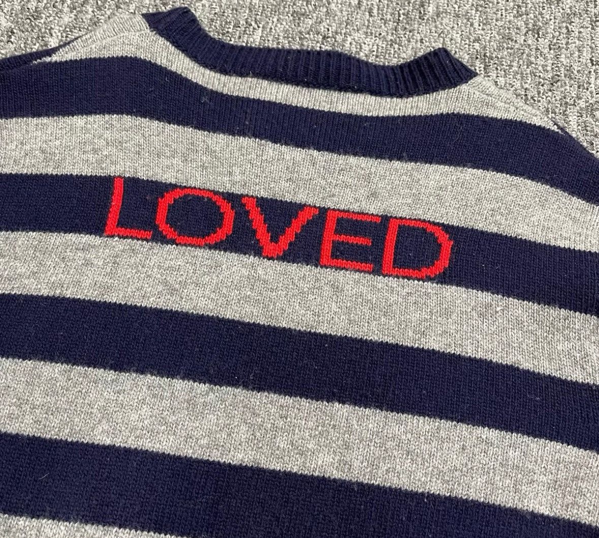Gucci Gucci Rainbow flying saucer gray and blue striped sweater 2 Size US S / EU 44-46 / 1 - 6 Thumbnail
