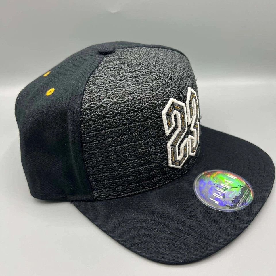 Jordan Brand Air Jordan 23 Hat Men Black Retro Jumpman Strap Back Cap Size ONE SIZE - 4 Thumbnail