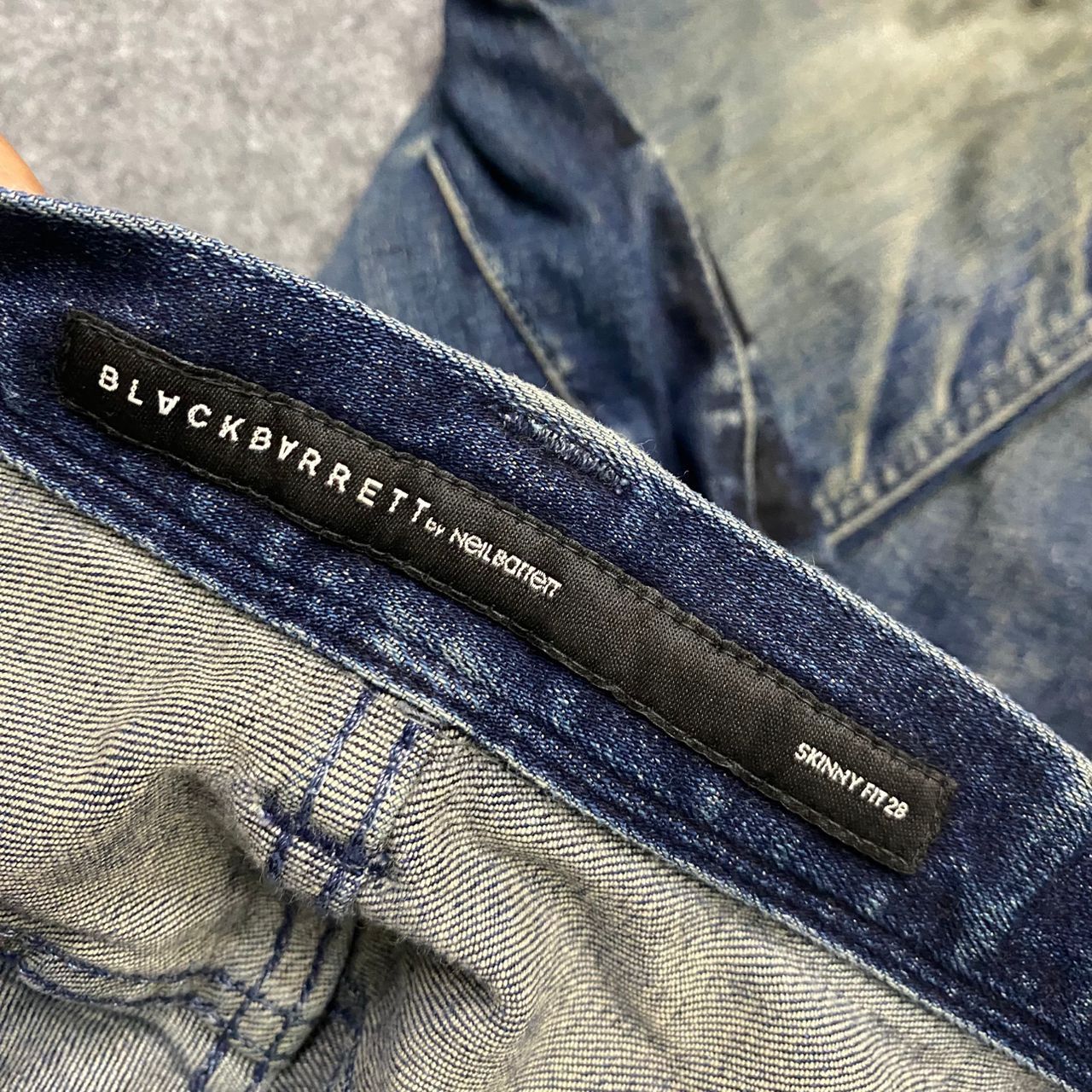 Black Barrett 💥Vintage Black Barrett by Neil Barrett Skinny Denim Size US 29 - 13 Thumbnail