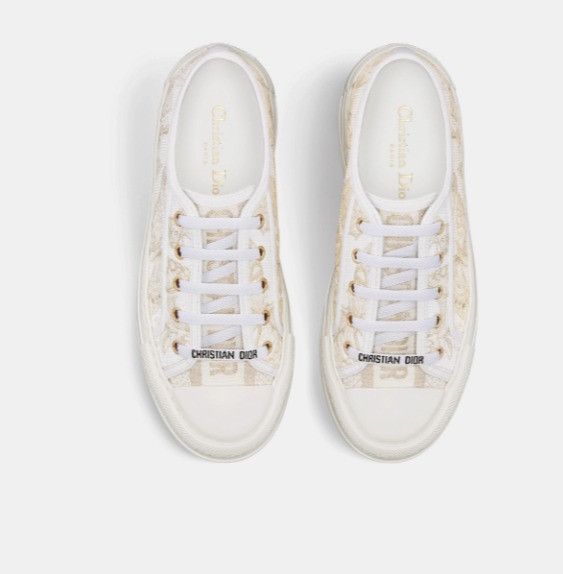 Dior o1w1db11224 Embroidered Cotton Platform Sneakers Size US 12 / IT 42 - 3 Thumbnail