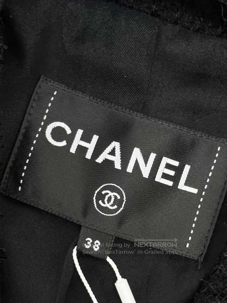 Chanel Chanel Satin pocket suit collar long-sleeved knitted jacke Size XS / US 0-2 / IT 36-38 - 5 Thumbnail