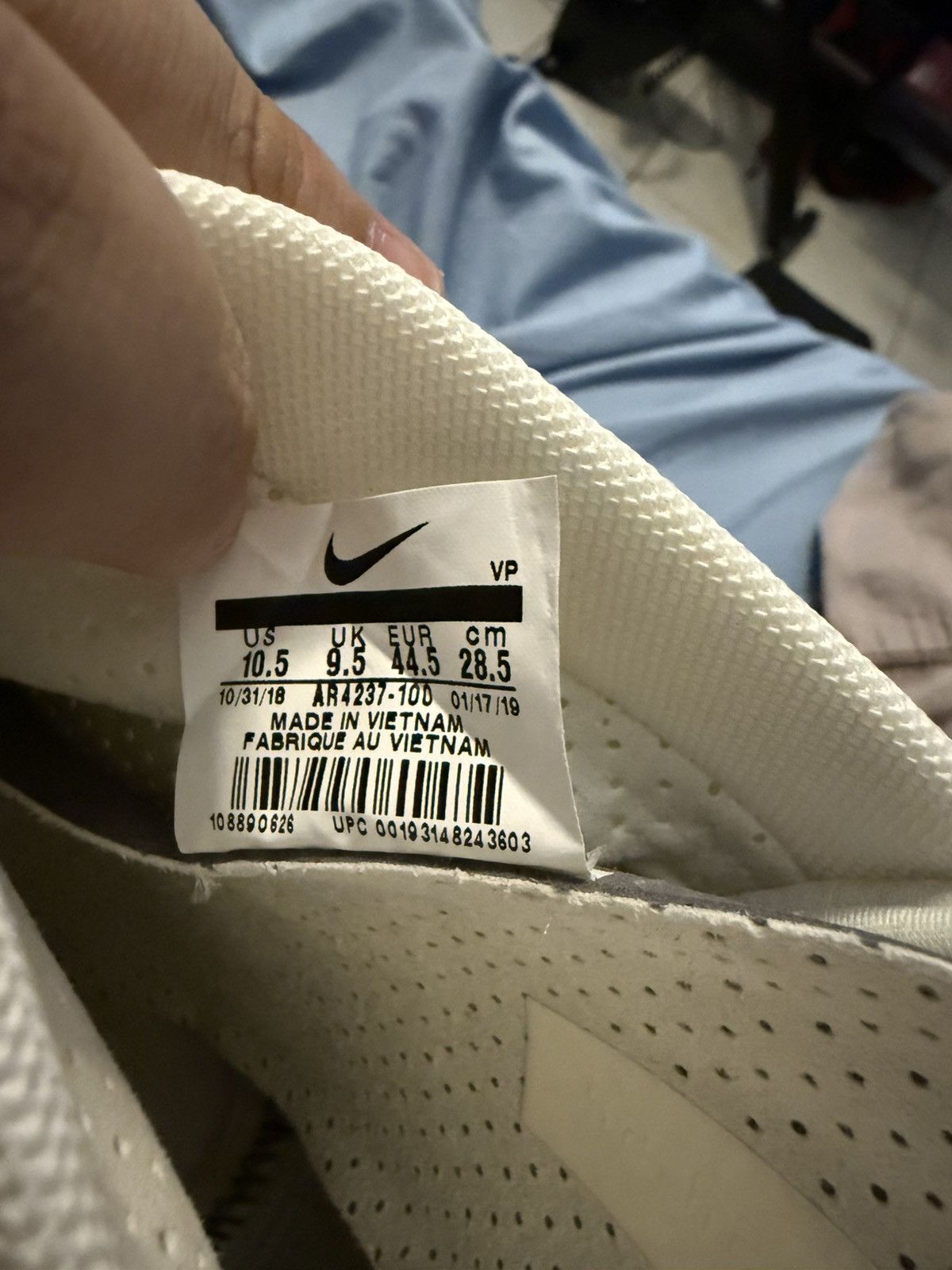 Nike Nike Air fear of god 1 sail/black-sail Size US 10.5 / EU 43-44 - 9 Thumbnail