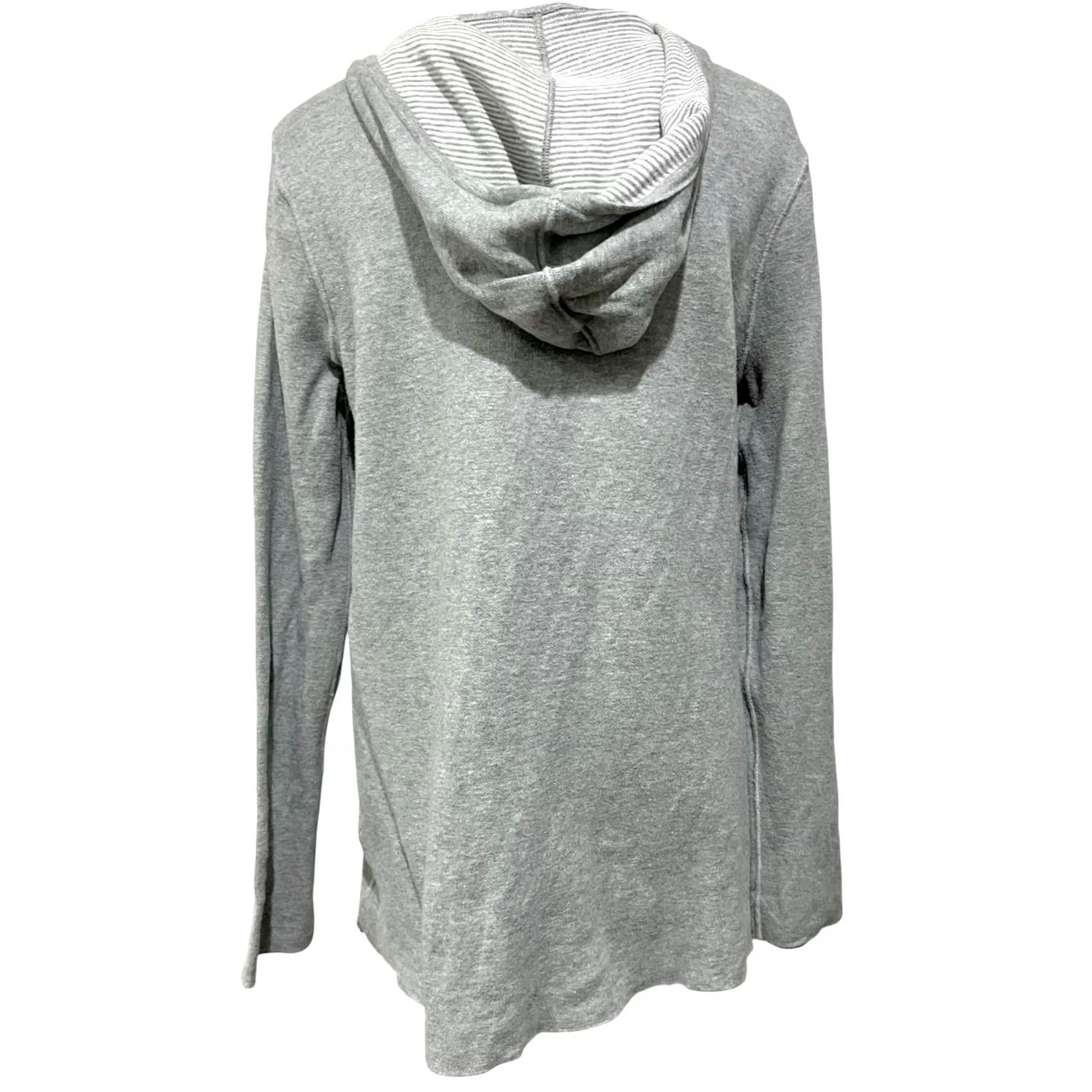 J. Jill J. Jill Women’s Reversible Knit Cardigan Jacket Hooded Full Zip Gray Sz Petite S Cardigan Sweater Womens Size S / US 4 / IT 40 - 6 Thumbnail
