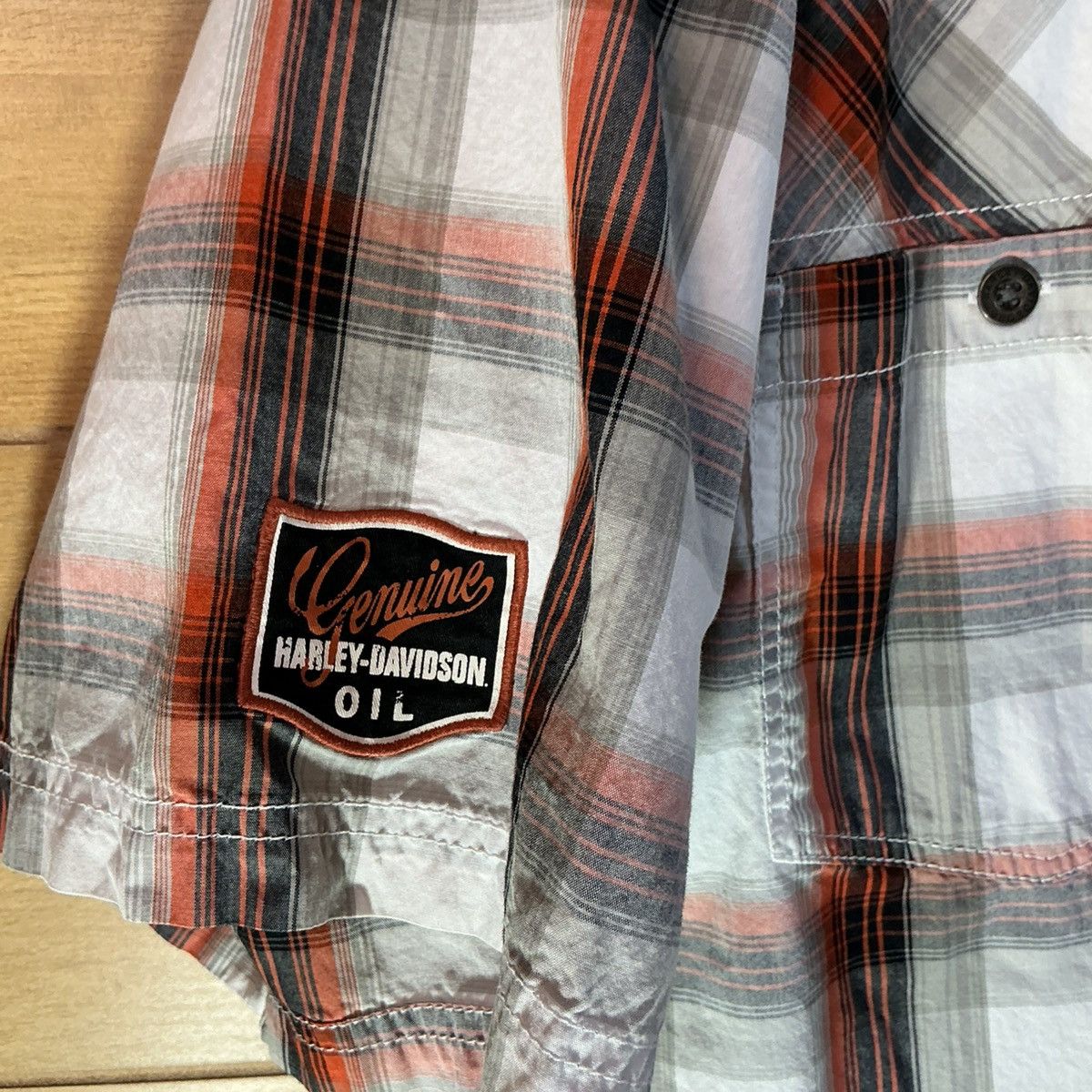 Harley Davidson Harley Davidson Plaid Shirt 2XL Button Up Back Logo Mens Size US XXL / EU 58 / 5 - 6 Thumbnail