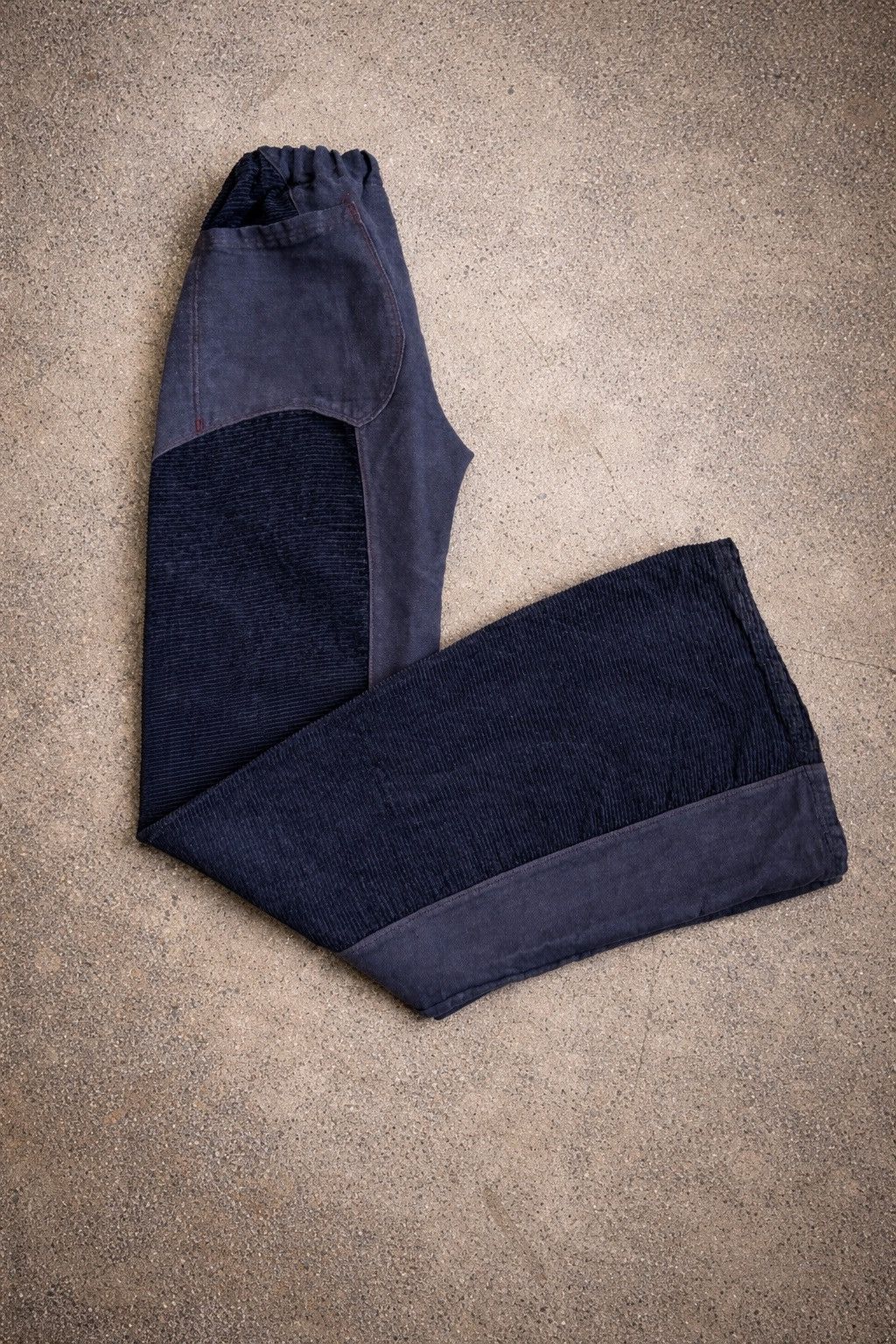 Other Patchwork Corduroy Denim Low Rise Flare Pants Avant Garde Size 25" / US 0 / IT 36 - 5 Thumbnail