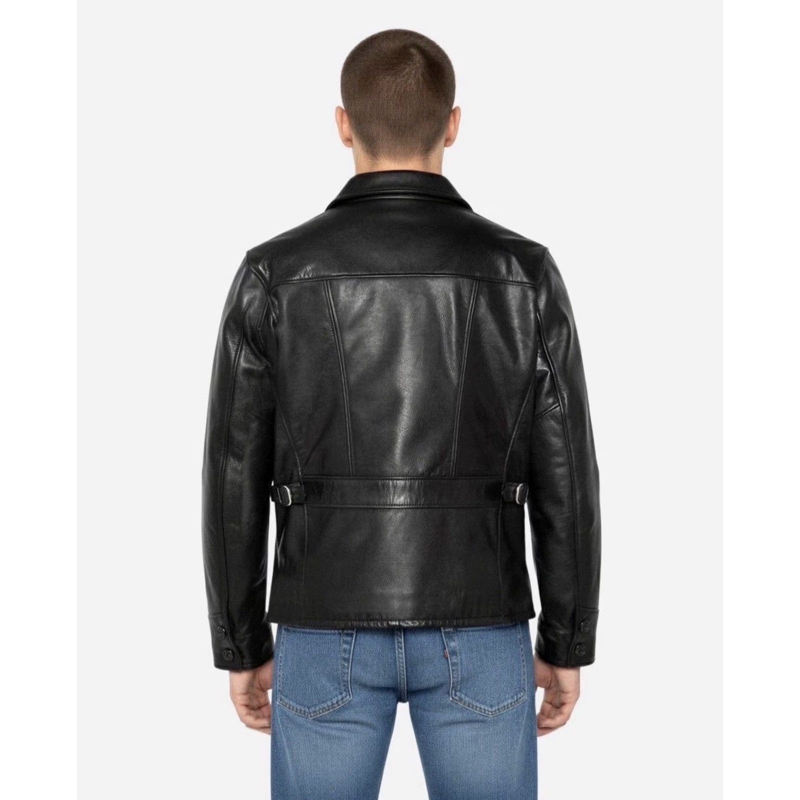 Schott VINTAGE Schott NYC Leather Jacket Motorcycle Rare Retro Y2K XXL Black Men's Jacket Size US XXL / EU 58 / 5 - 5 Thumbnail
