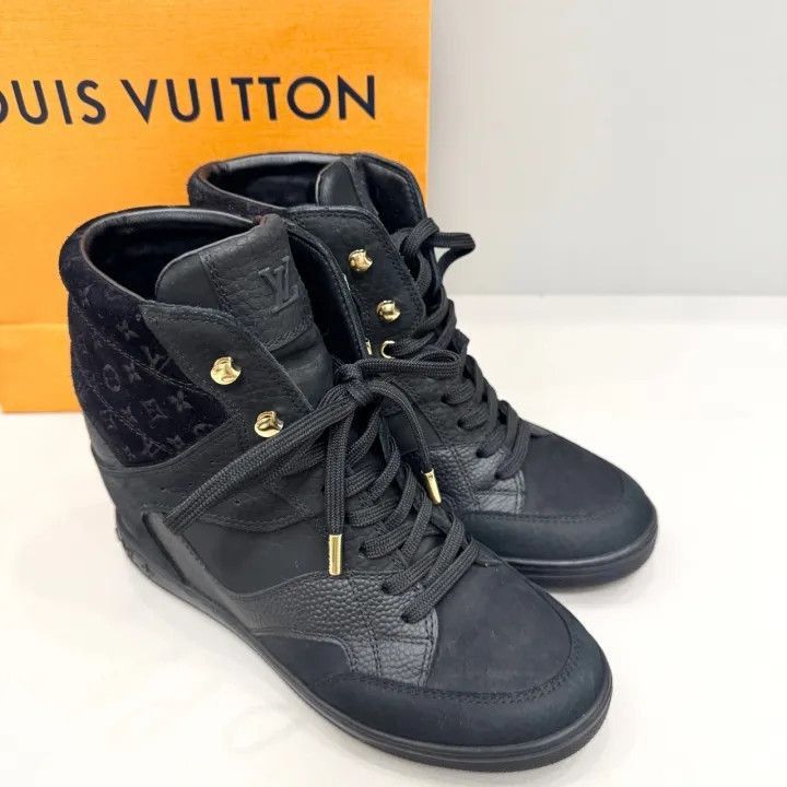 Louis Vuitton Louis Vuitton High-Top Casual Sneakers in Black -2508 Size US 5.5 / EU 38 - 5 Thumbnail