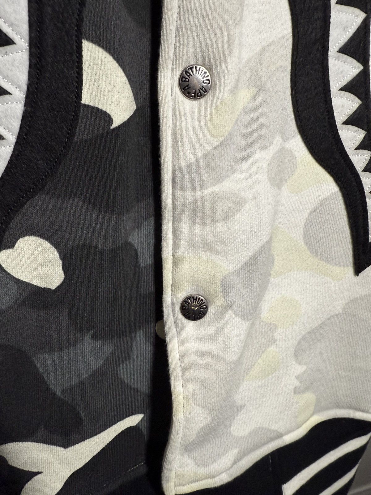 Bape Bape City Camo Shark Sweat Varsity Jacket GLOW IN THE DARK Size US XXL / EU 58 / 5 - 9 Thumbnail