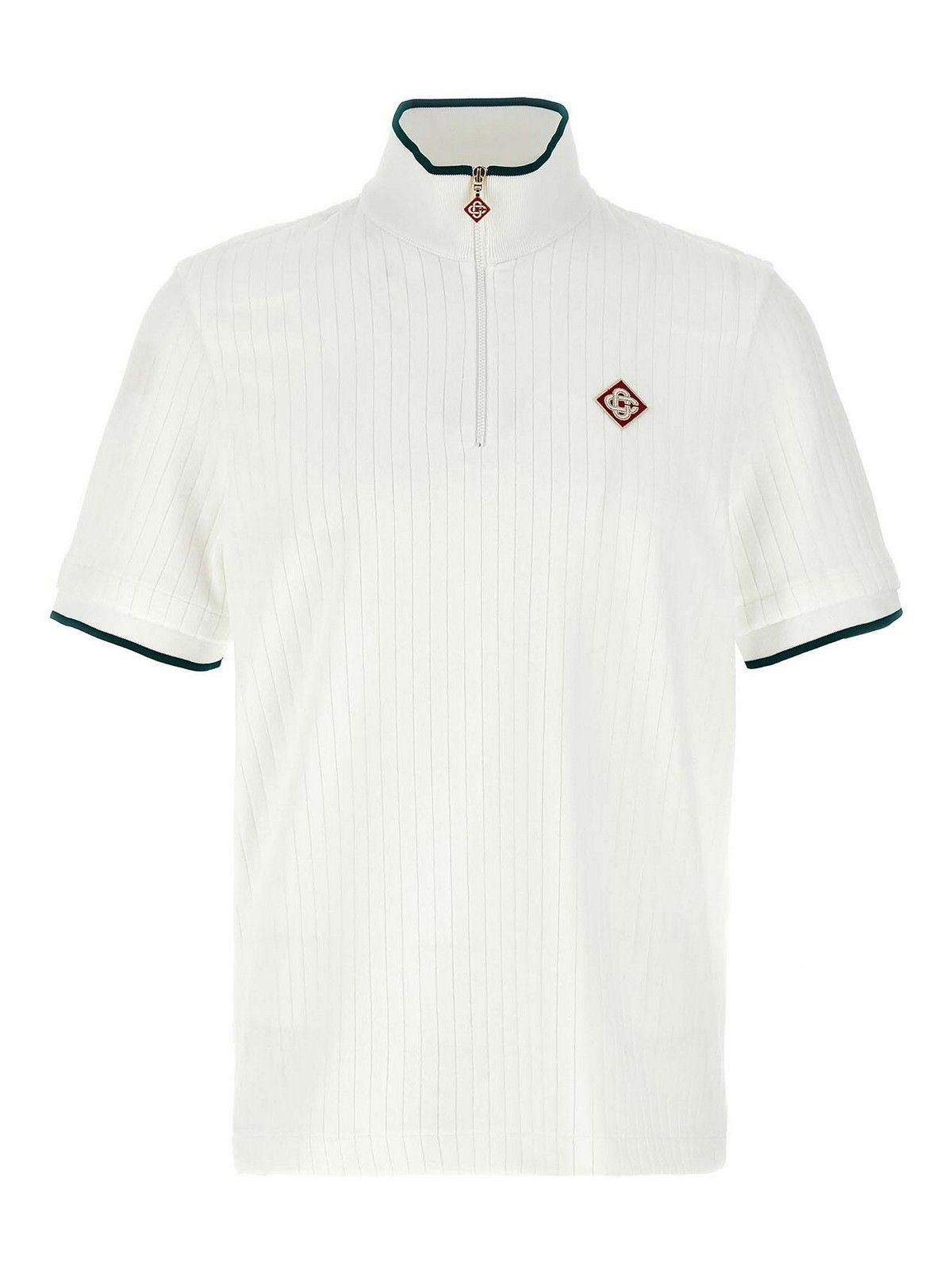Casablanca Casablanca Velour Ribbed Polo Jersey 1/4 Zip Top Size US M / EU 48-50 / 2 - 1 Thumbnail