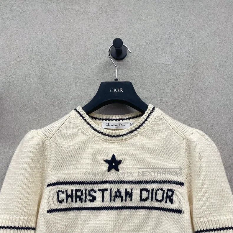 Dior Dior Beige wool knitted short sleeves Size XS / US 0-2 / IT 36-38 - 4 Thumbnail