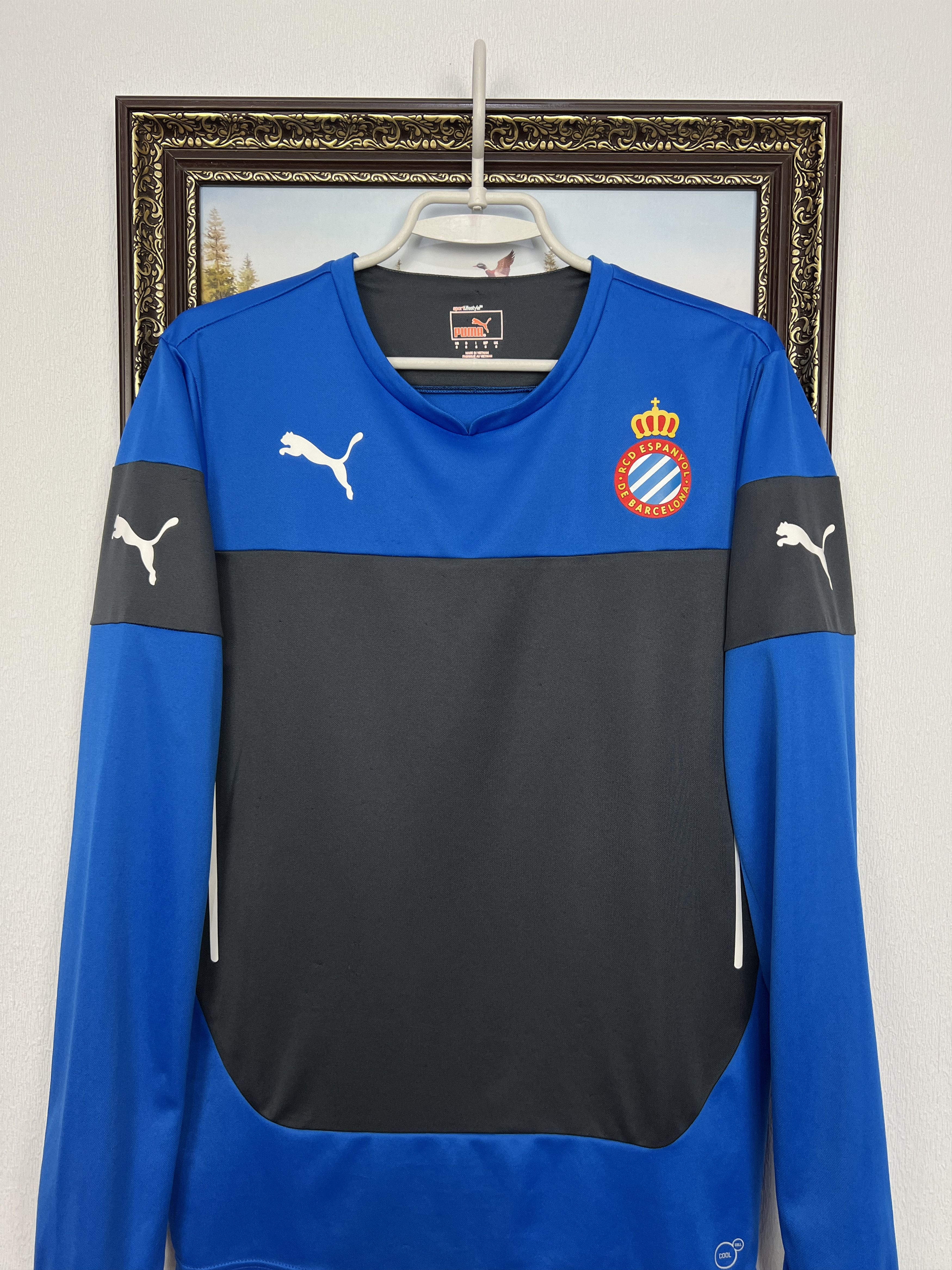 Puma Vintage Puma Espanyol Football Train Sweatshirt Soccer Size US S / EU 44-46 / 1 - 2 Thumbnail