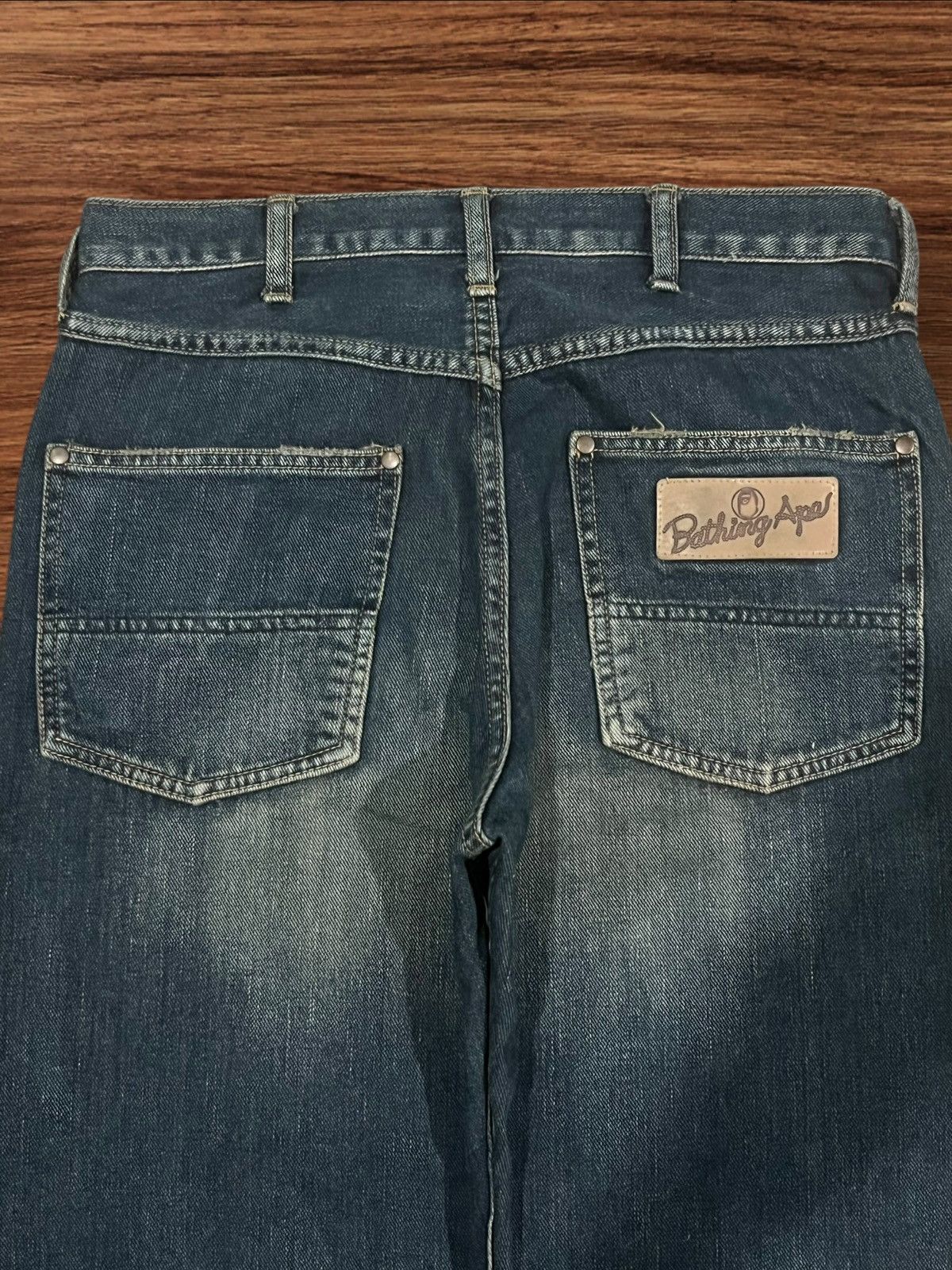 Bape Vintage OG A Bathing Ape by Nigo Indigo Blue Jeans Size US 29 - 6 Thumbnail