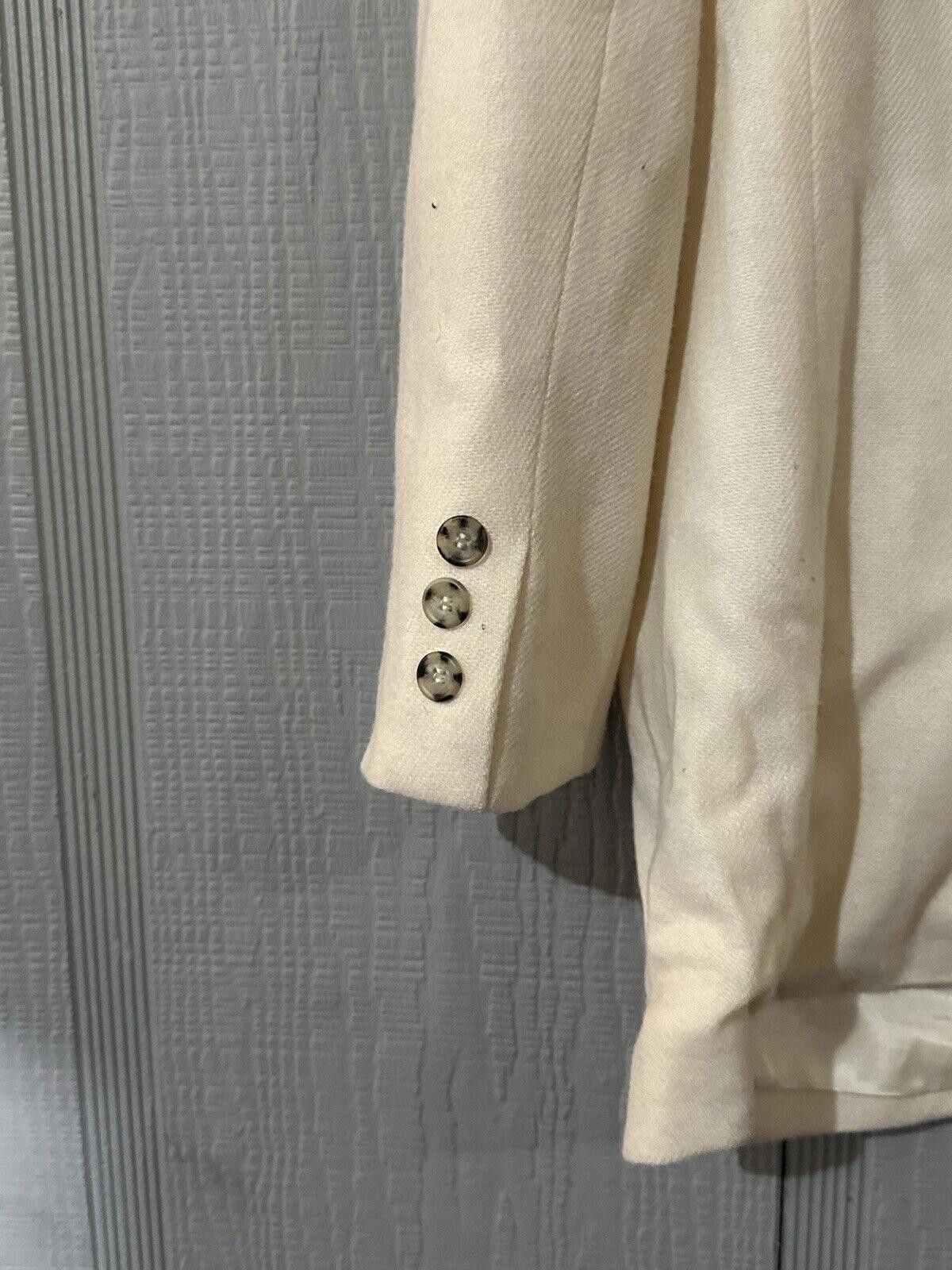Designer Women's Vintage Cream Blazer Size 18 See Description Size XXL / US 16-18 / IT 52-54 - 6 Thumbnail
