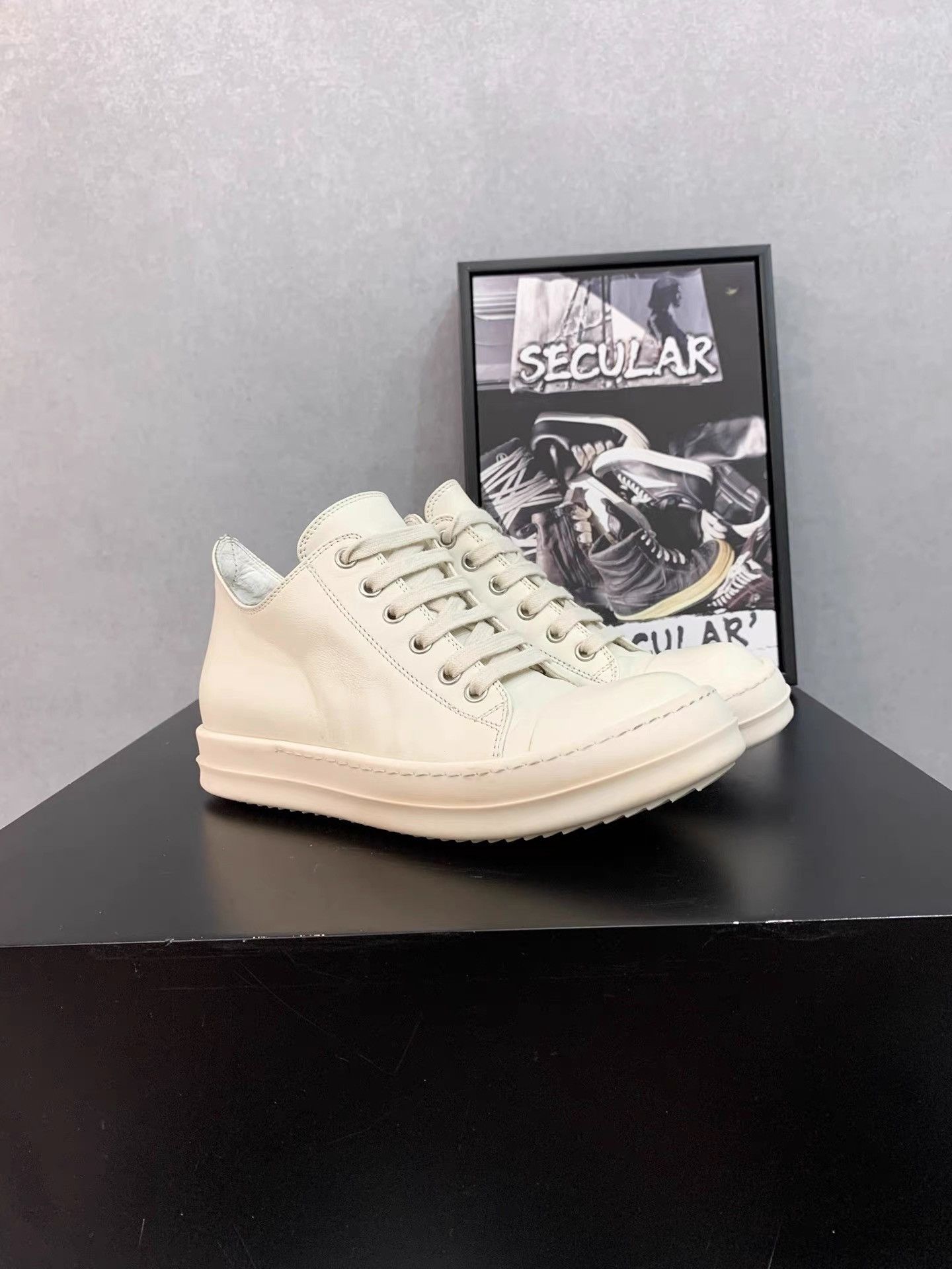 Rick Owens Rick Owens Mainline Leather Converse K34 Size US 5.5 / IT 35.5 - 3 Thumbnail