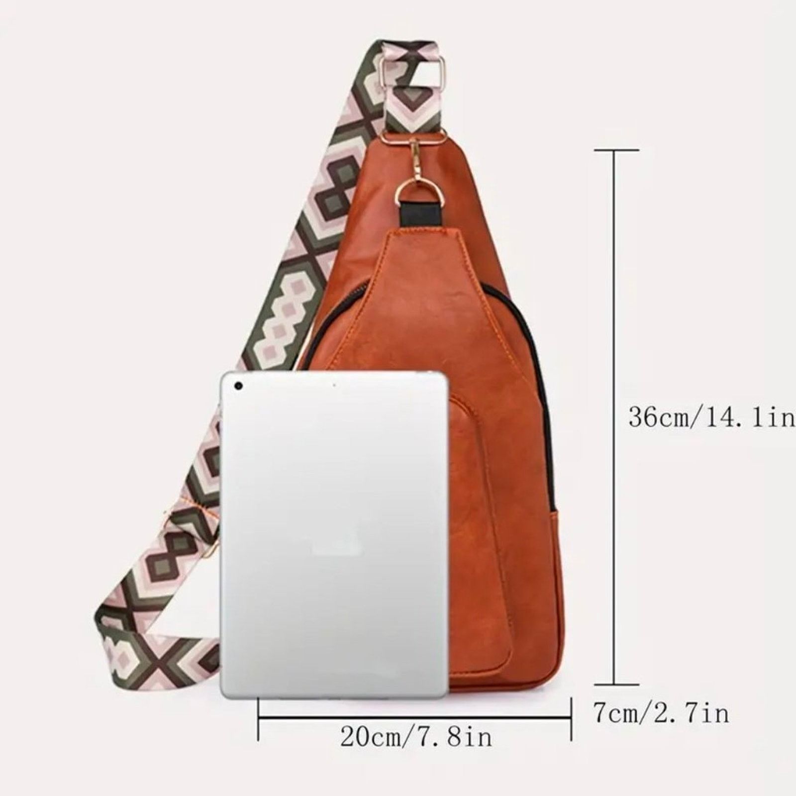 Other Vintage Bohemian Crossbody Bag - Beige Size ONE SIZE - 10 Thumbnail