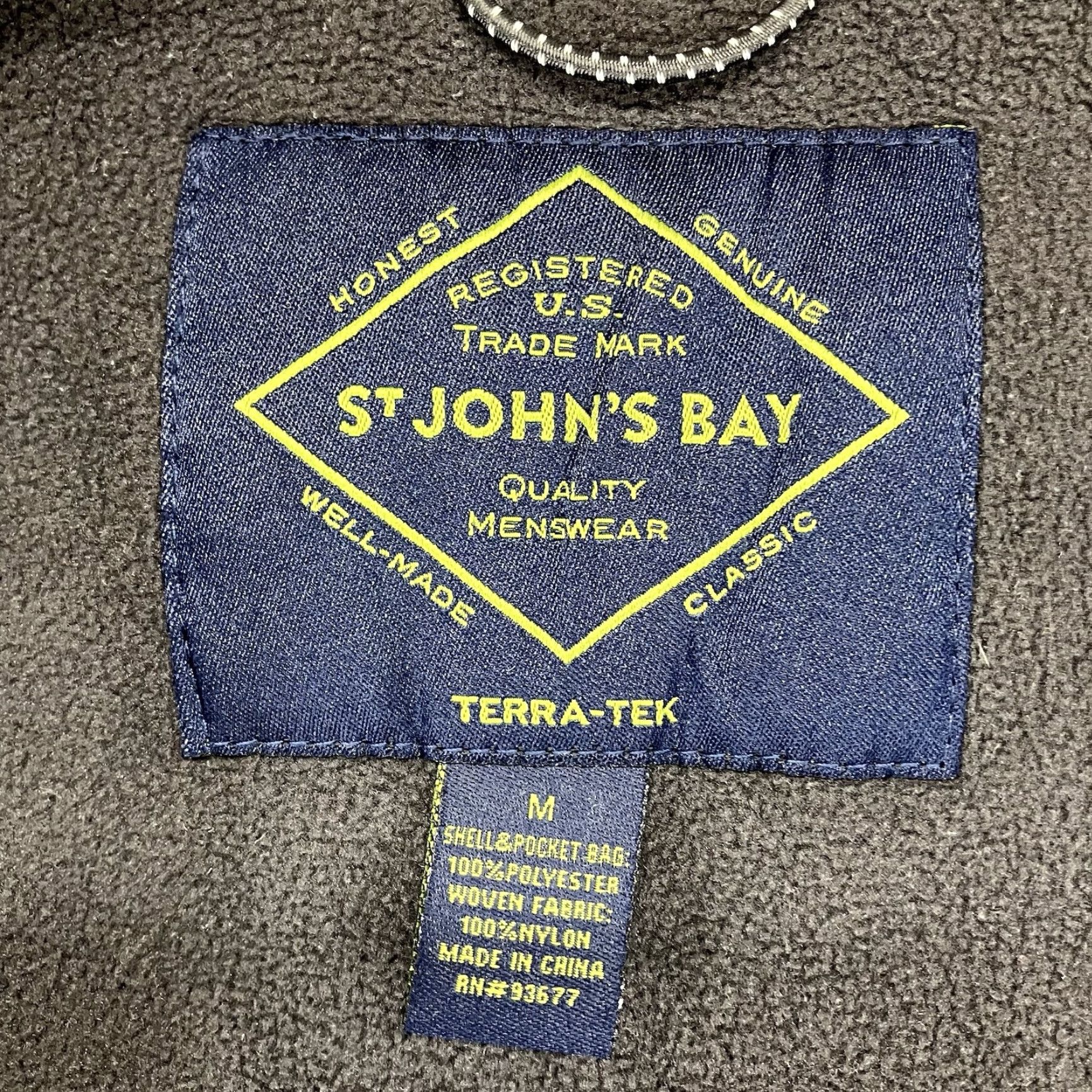Vintage St Johns Bay Vest Terra-Tex Mens M Gray Knit Zip Outdoor Casual Layering Pocket Shirt Size US M / EU 48-50 / 2 - 4 Thumbnail
