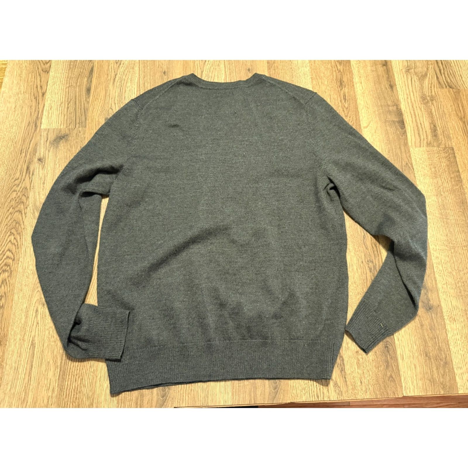 Apt. 9 APT. 9 Shirts Men Long Sleeve V-Neck Gray Stretch Merino Blend M Size Shirt Size US M / EU 48-50 / 2 - 2 Thumbnail