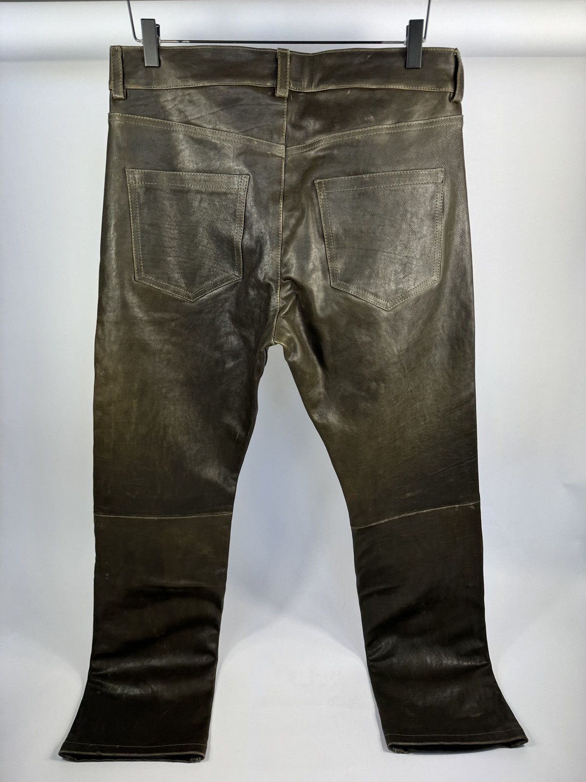 Enfants Riches Deprimes MOTO FLY SOFT VEIL LEATHER TROUSERS RARE Size US 32 / EU 48 - 2 Thumbnail