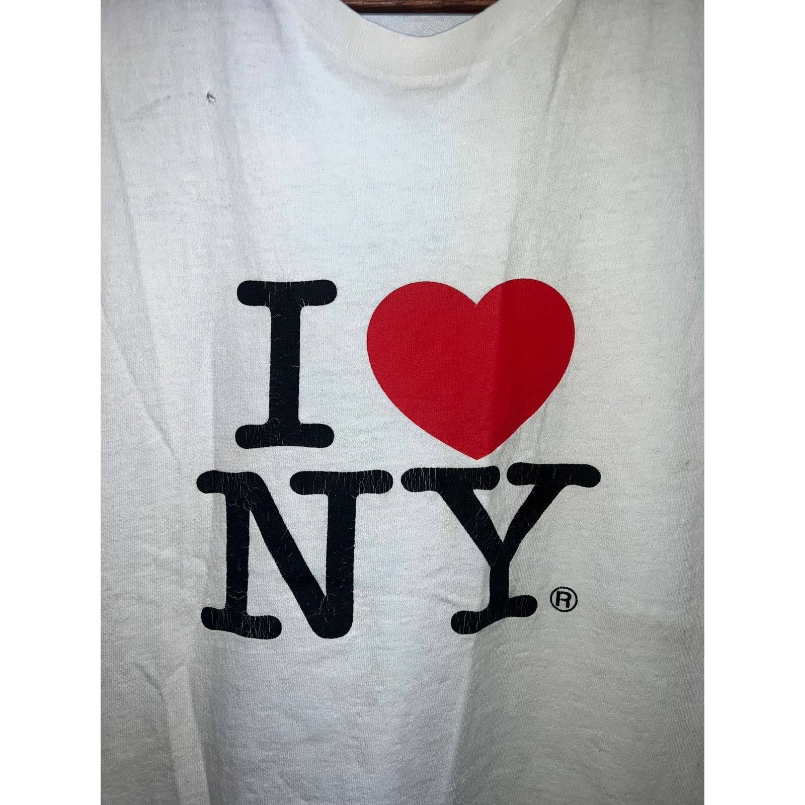 Delta Vintage I Love New York Shirt Heart NY NYC Tee Stained XL Size US XL / EU 56 / 4 - 2 Thumbnail