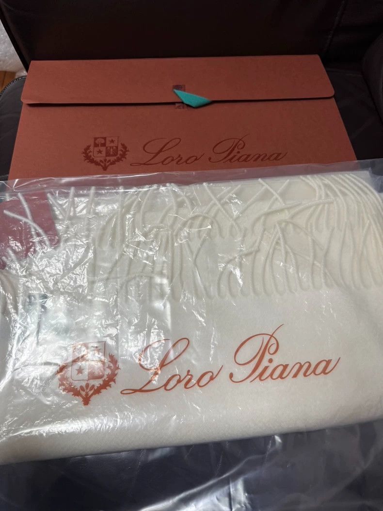 Loro Piana LORO PIANA Flocked decorative wool scarf Size ONE SIZE - 3 Thumbnail
