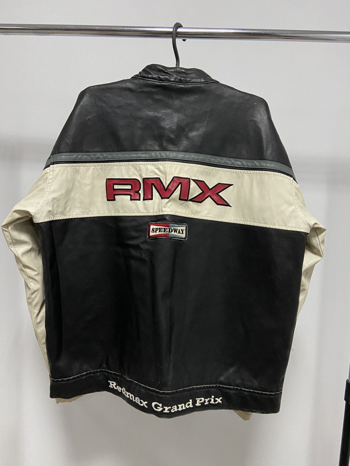 Vintage Monza Racing Leather Jacket Vintage Big Logo Moto Size US XL / EU 56 / 4 - 2 Thumbnail