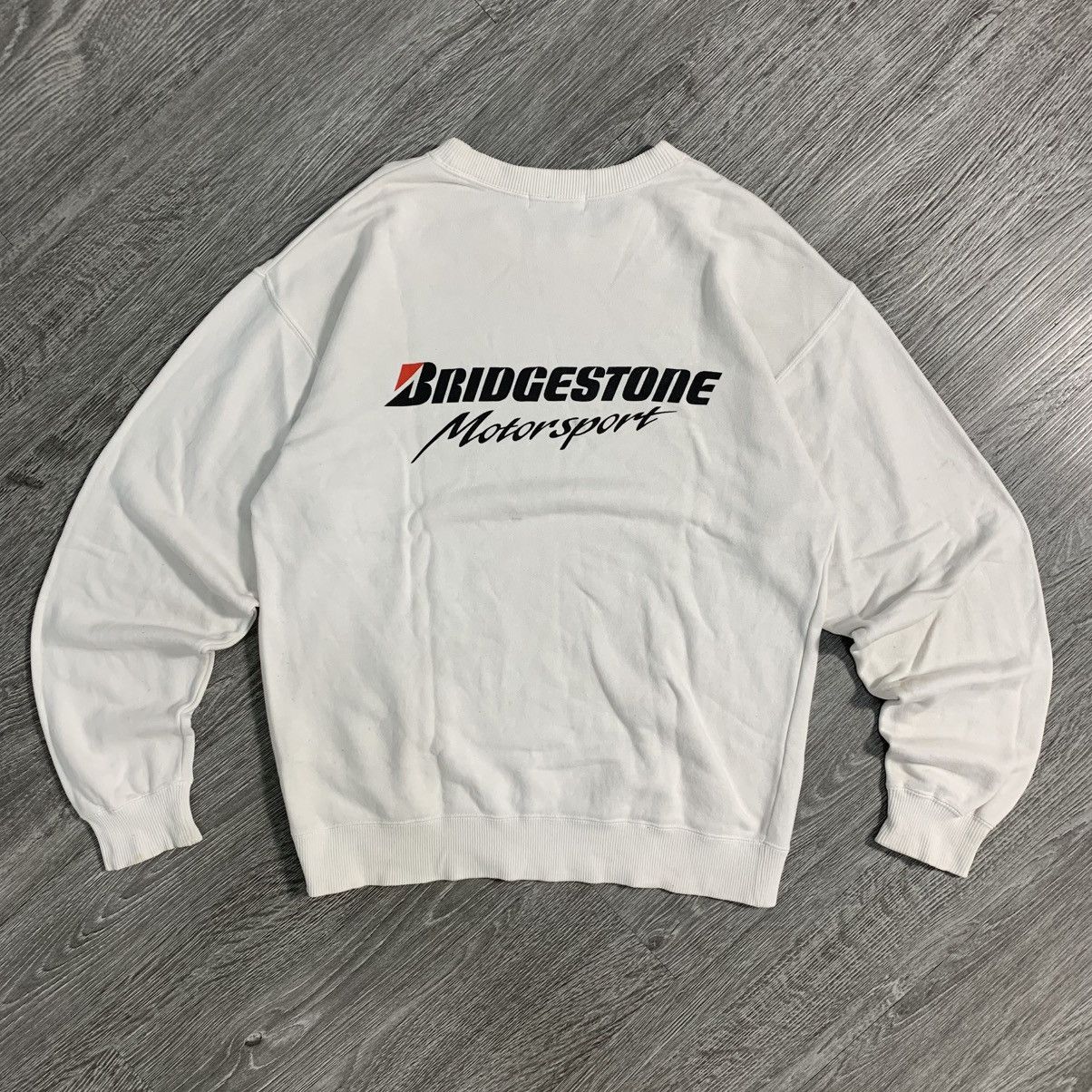 Vintage Vtg ♠️ 90s Bridgestone Motorsport Sweetshirt Size US L / EU 52-54 / 3 - 2 Thumbnail