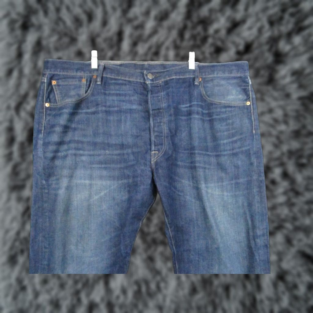 Levi's Levi's 501 XX Jeans 44x30 Blue Denim Button Fly Vintage USA 501XX Mens Straight Jeans Size US 44 / EU 60 - 1 Thumbnail