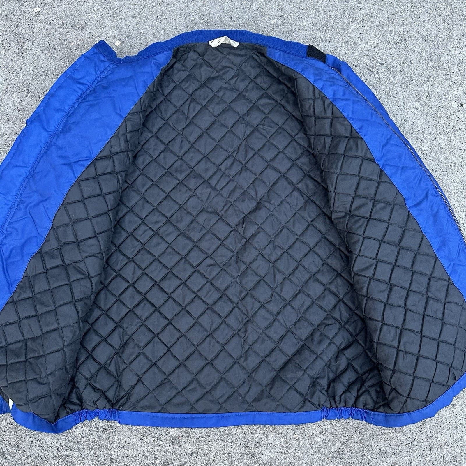 BMW × NASCAR × Vintage Vintage 80s BMW Blue Racing Zip Up Jacket Large Made In USA Size US L / EU 52-54 / 3 - 3 Thumbnail