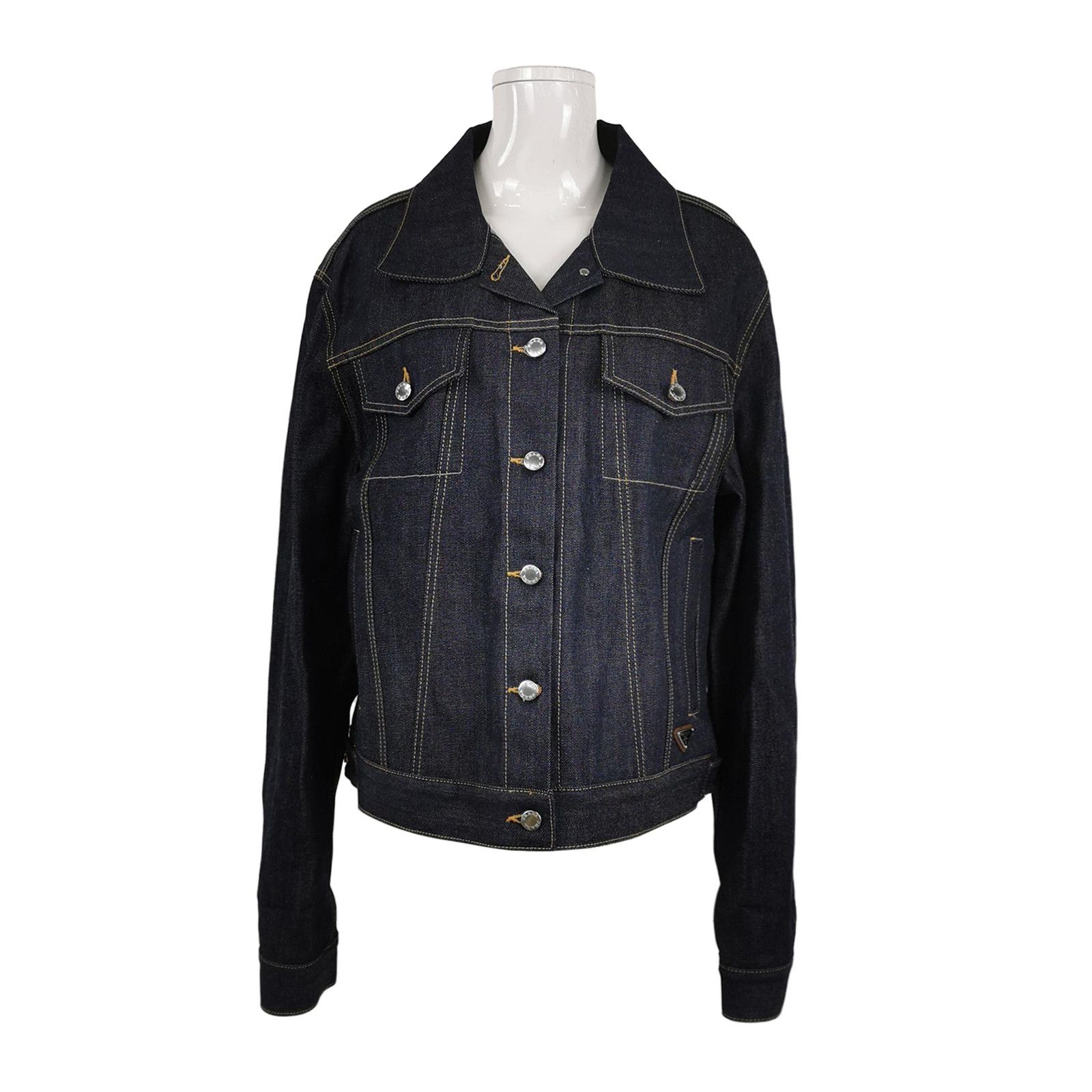 Prada Prada Logo Denim Jacket Size M Size US M / EU 48-50 / 2 - 1 Thumbnail