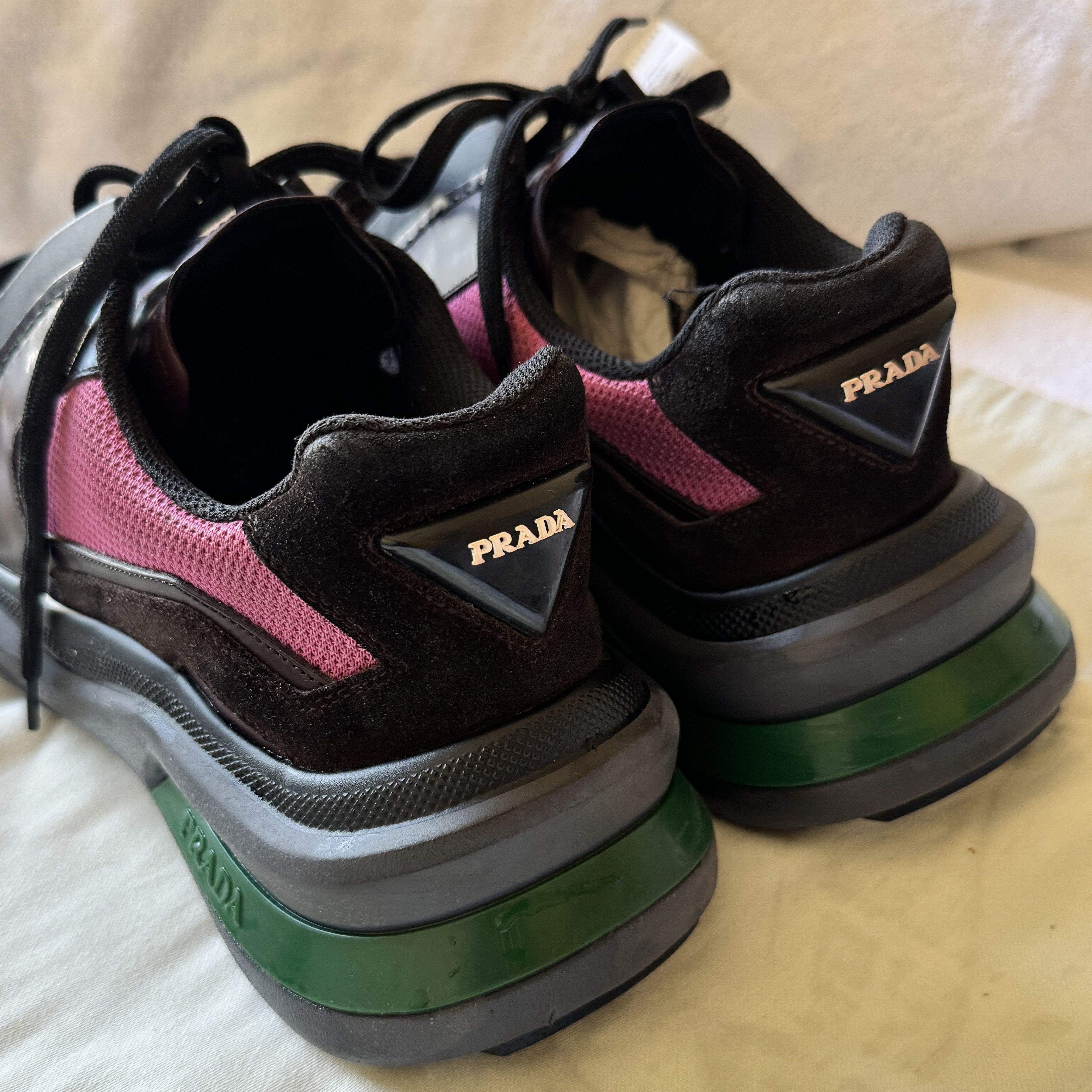 Prada PRADA Systeme Brushed Leather Sneakers very limited Size US 8 / EU 41 - 3 Thumbnail