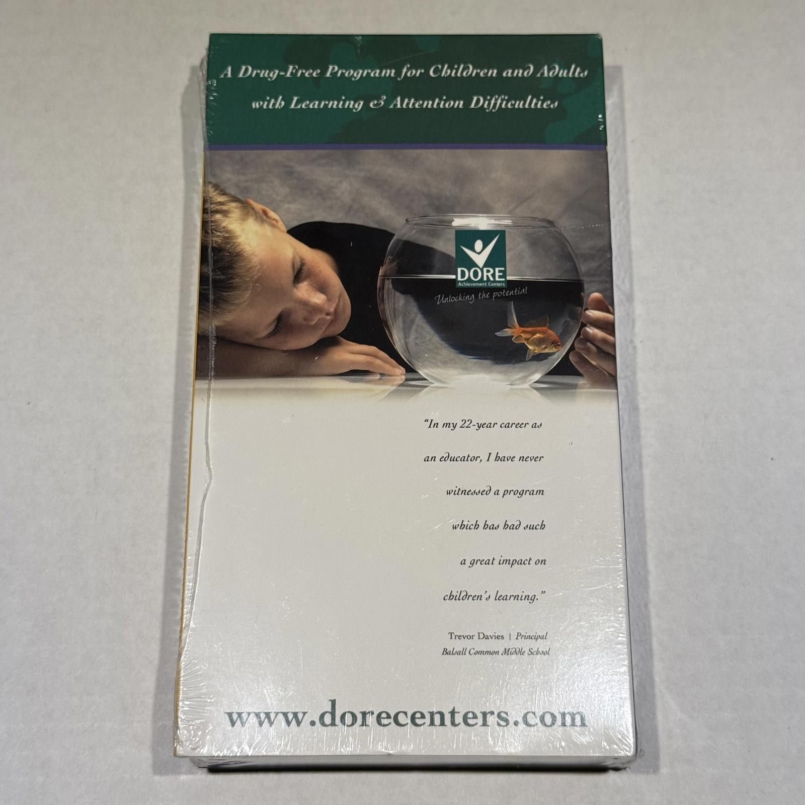 Designer Very Rare Dore Centers VHS SEALED ADHD Dyslexia Drug Free Size ONE SIZE - 1 Thumbnail
