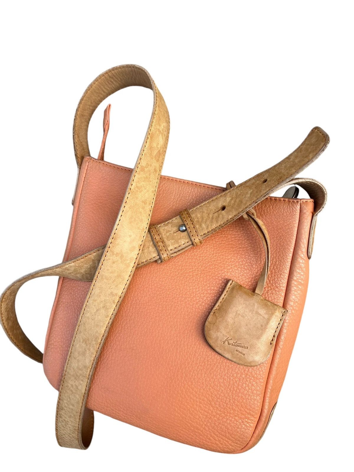 Leather Vintage Kitamura Japan Fade Muddy Patina Leather Bag Sling Size ONE SIZE - 12 Thumbnail