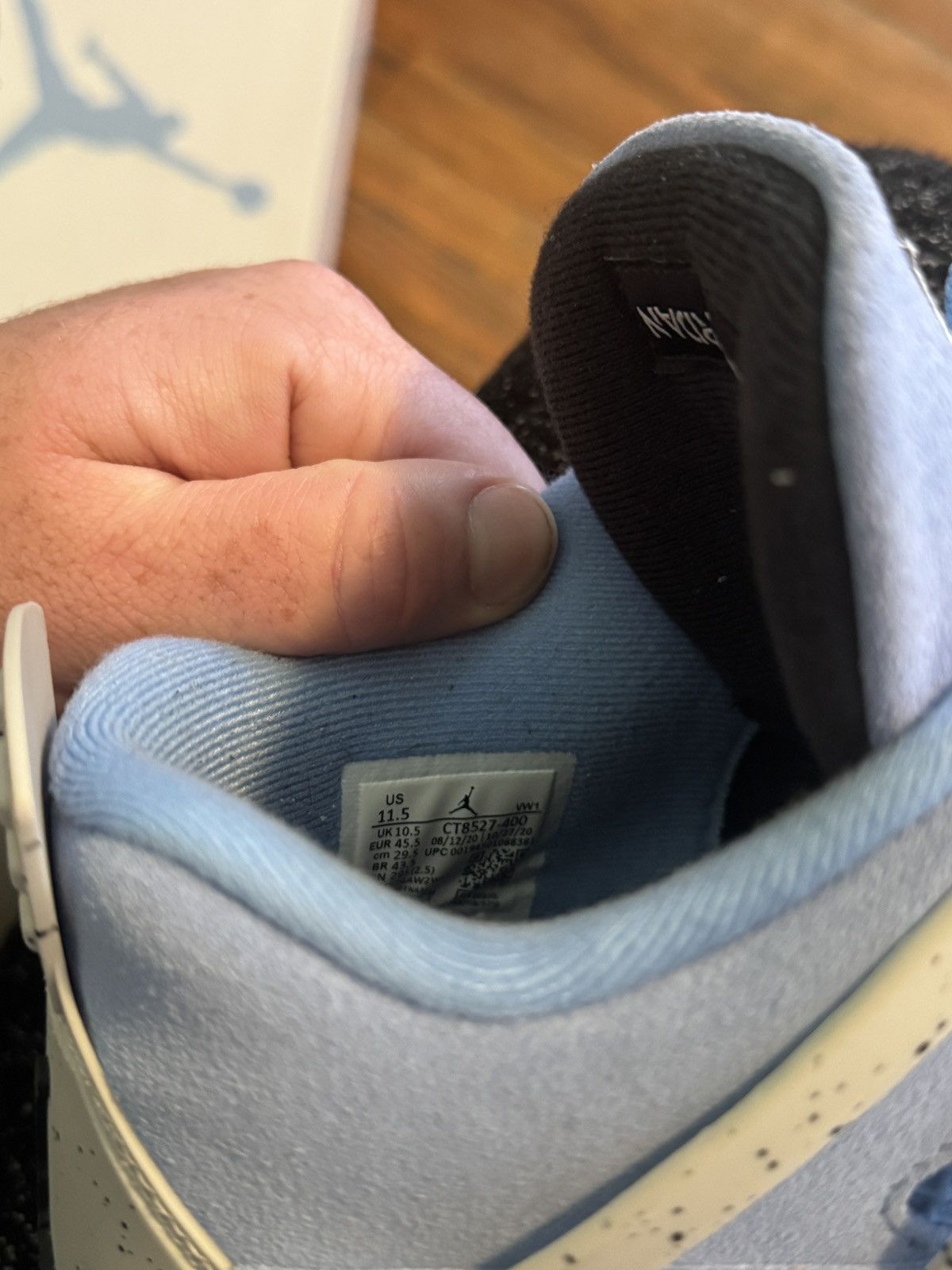 Jordan Brand × Nike JORDAN 4 RETRO UNIVERSITY UNC BLUES Size US 11.5 / EU 44-45 - 13 Thumbnail
