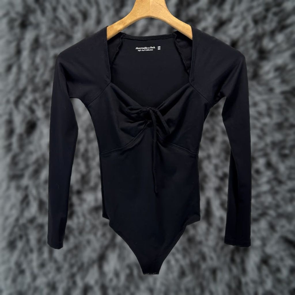 Abercrombie & Fitch Abercrombie & Fitch Women’s Body Suit Long Sleeve Black XXS Soft Collection Blouse Womens 2XS Solid Pre-owned Good Size XXS / US 00 / IT 34 - 1 Thumbnail