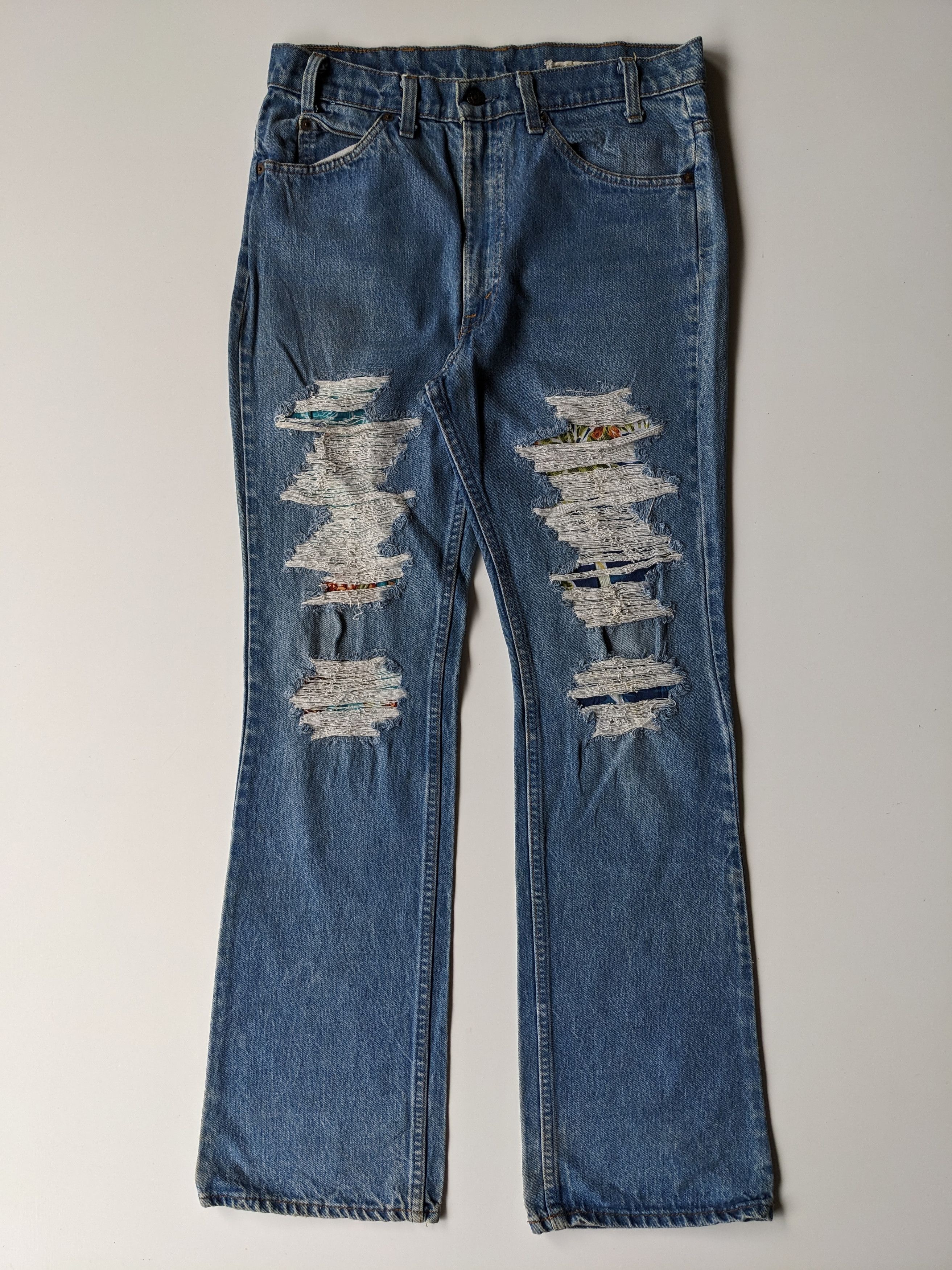 LVC × Levi's × Vintage Vintage 80s Levi's Orange tab flare patchwork Size US 32 / EU 48 - 4 Thumbnail