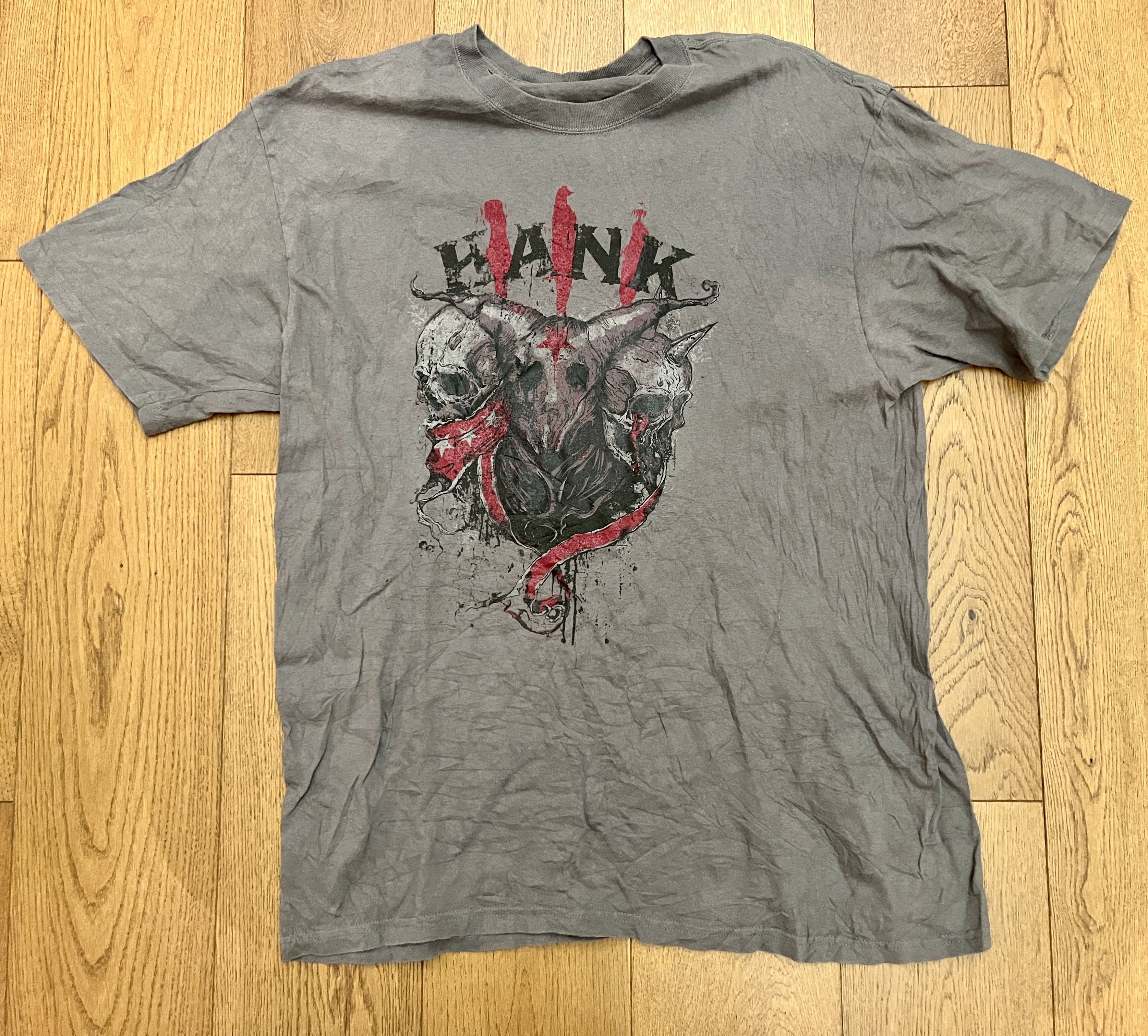Vintage Vintage Y2K Hank Williams III Punk Skull Tee Shirt L Size US L / EU 52-54 / 3 - 2 Thumbnail
