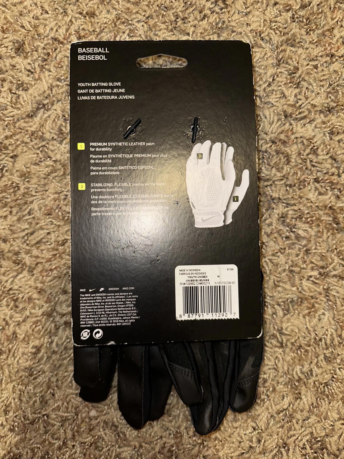 Nike Nike Alpha Huarache Edge Youth Batting Baseball Gloves Size ONE SIZE - 8 Thumbnail