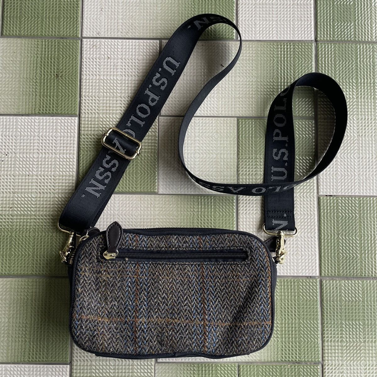 Harris Tweed × U.S. Polo Assn. 🔥 RARE U.S POLO ASSN X HARRIS TWEED WOOL CROSSBODY Size ONE SIZE - 18 Thumbnail