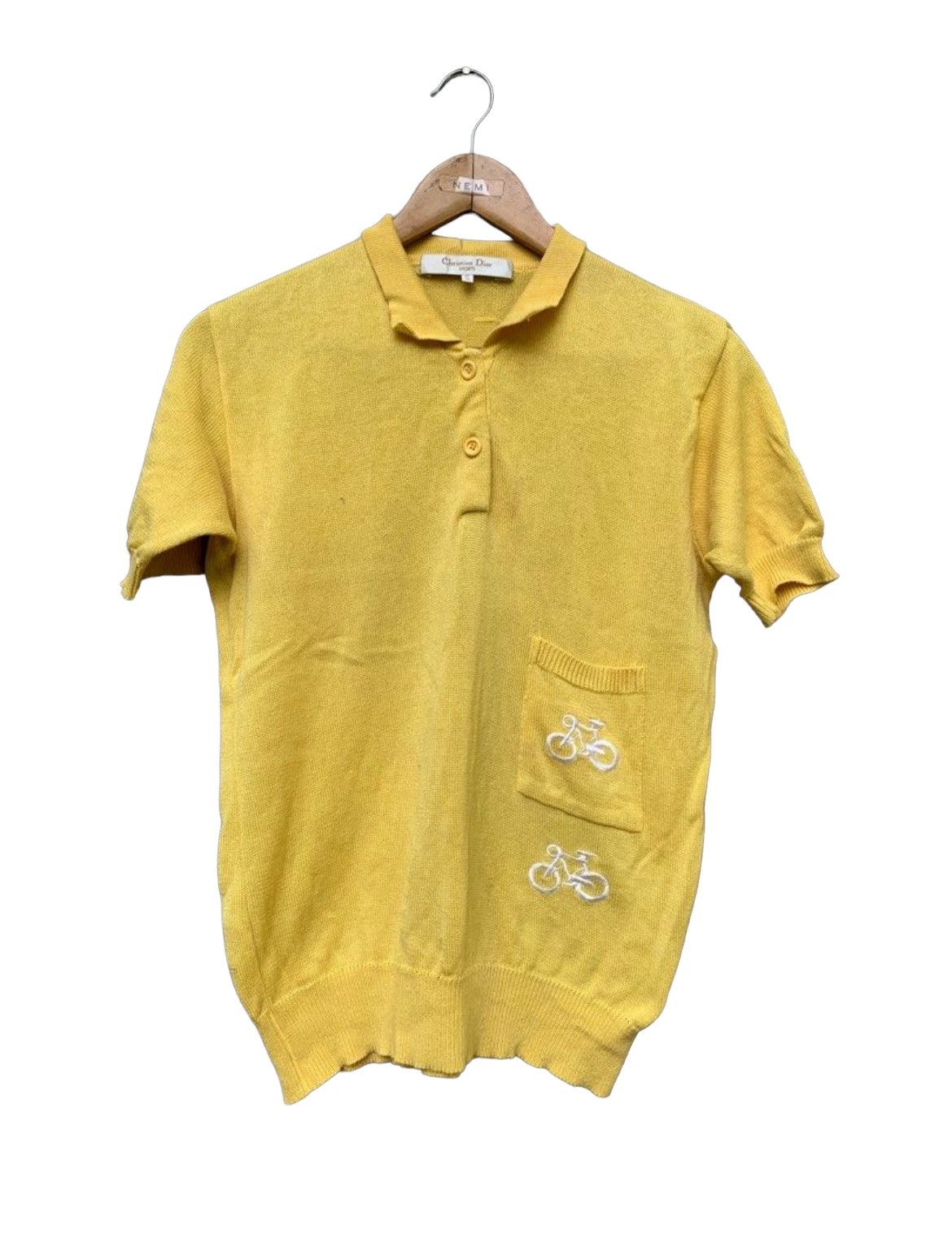 Vintage Christian Dior Bicycle Knit Polo