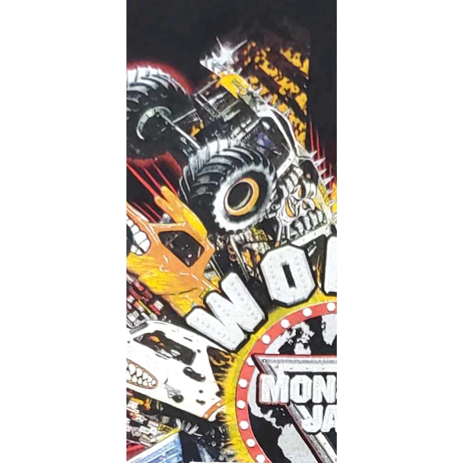 Vintage Monster Jam Monster Jam Tour 2015 T Shirt Adult Medium Grave Digger M Black Crew Neck Short Sleeve T-Shirt Men Cars Monster Truck Double-Sided 1990s? Size US M / EU 48-50 / 2 - 6 Thumbnail