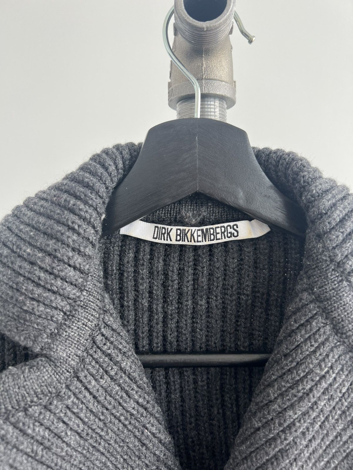 Dirk Bikkembergs Vintage Gray Knit "Coat" Dress Size S / US 4 / IT 40 - 2 Thumbnail