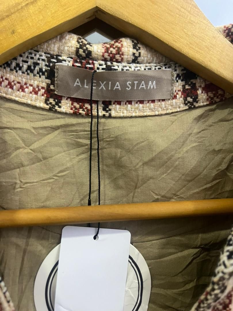 Japanese Brand Alexia Stam Plaid Jacket Deadstock w/ Retail Tag Size US XL / EU 56 / 4 - 6 Thumbnail